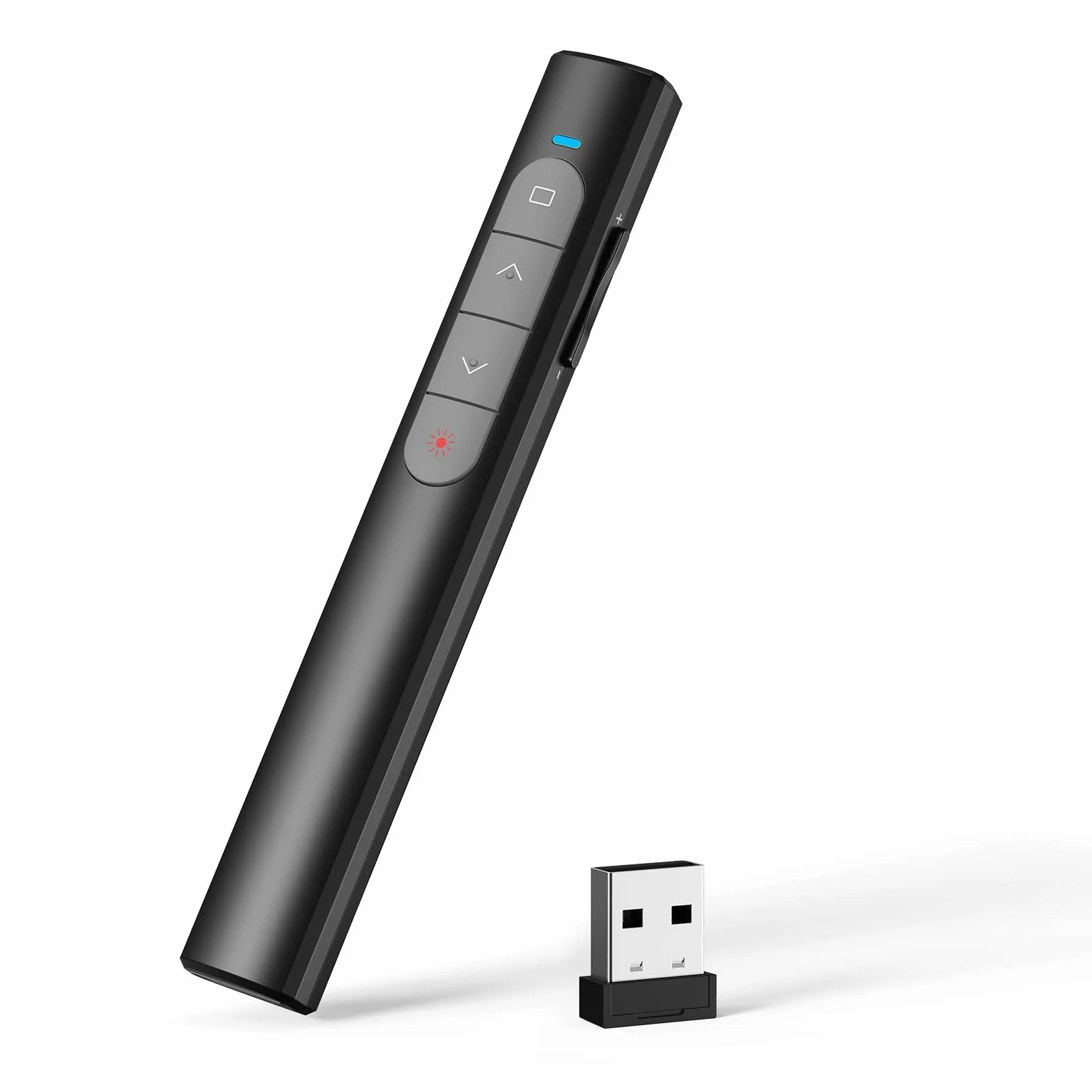 elzle Télécommande de présentation sans Fil 2,4 GHz avec récepteur USB, hyperlien & contrôle du Volume pour Mac, PC