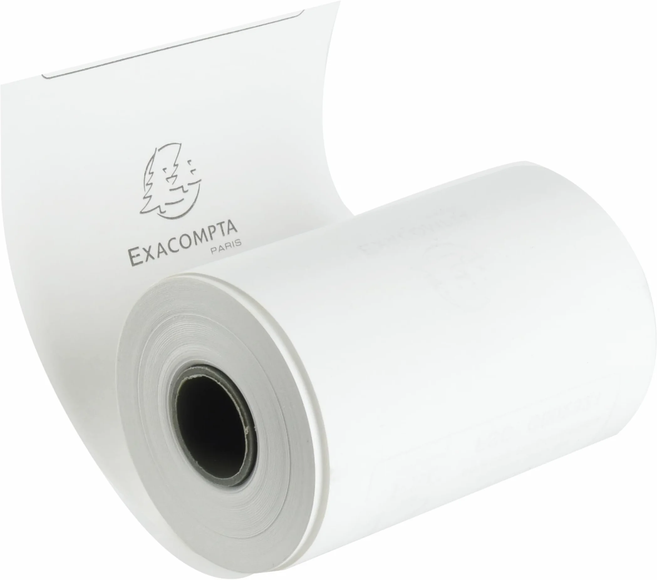 Exacompta Carton de 60 bobines tickets carte bancaire 57 mm x 40 mm mandrin 12 mm thermique 55g/m² blanc