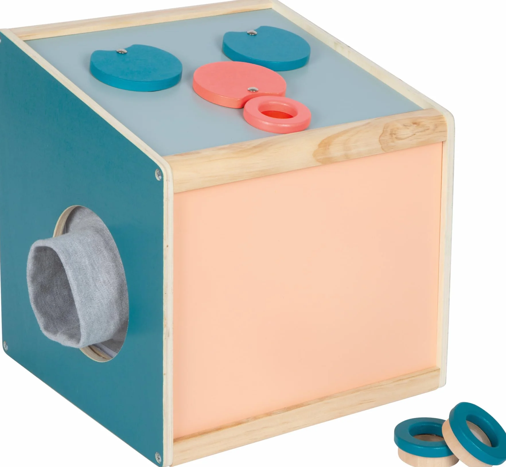 Boîte Tactile Sensory Small Foot Voir Écouter Sentir Toucher Bois 3 Ans