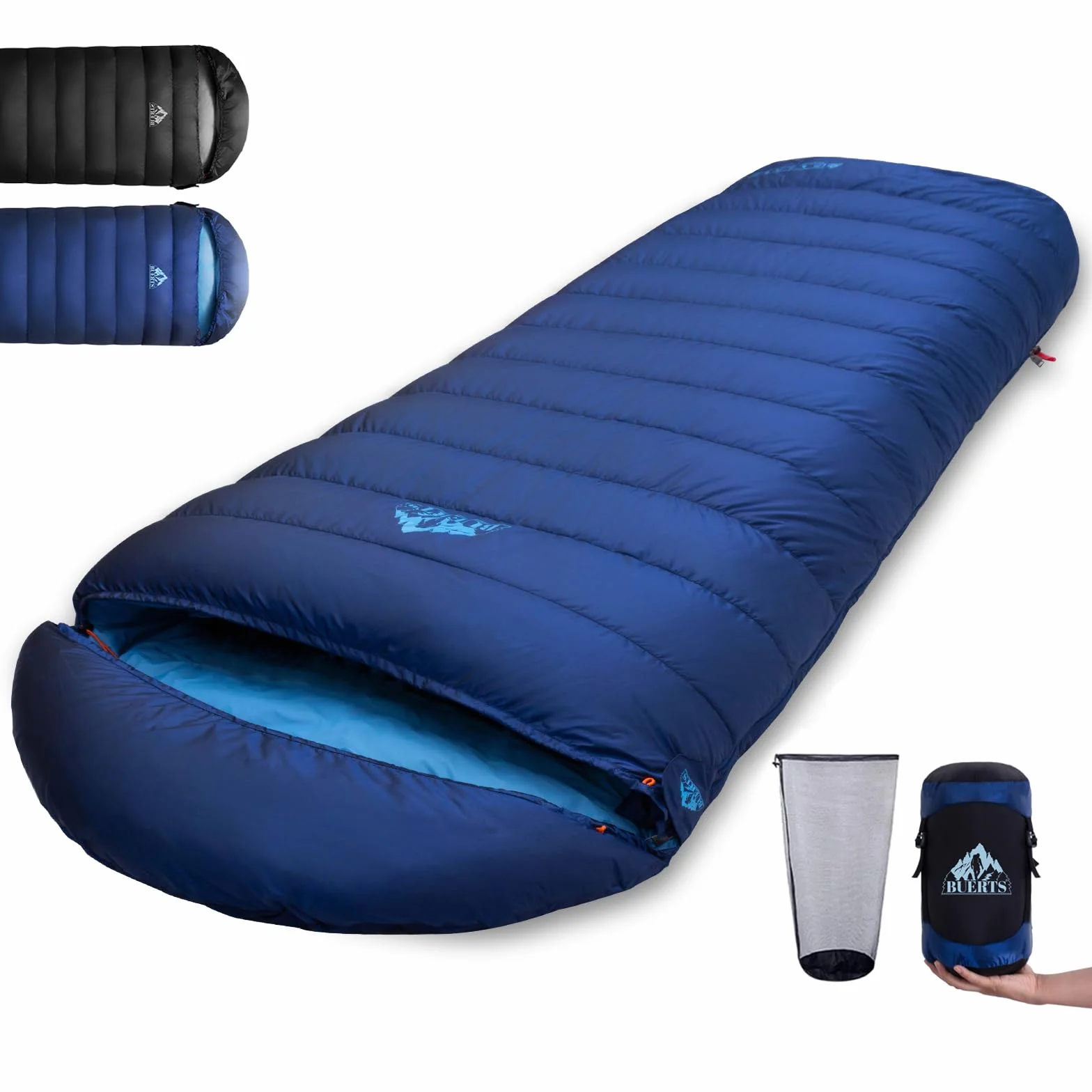 Sac de Couchage d'hiver en Duvet 680 FP, Ultra-léger pour Adultes et Adolescents, Camping