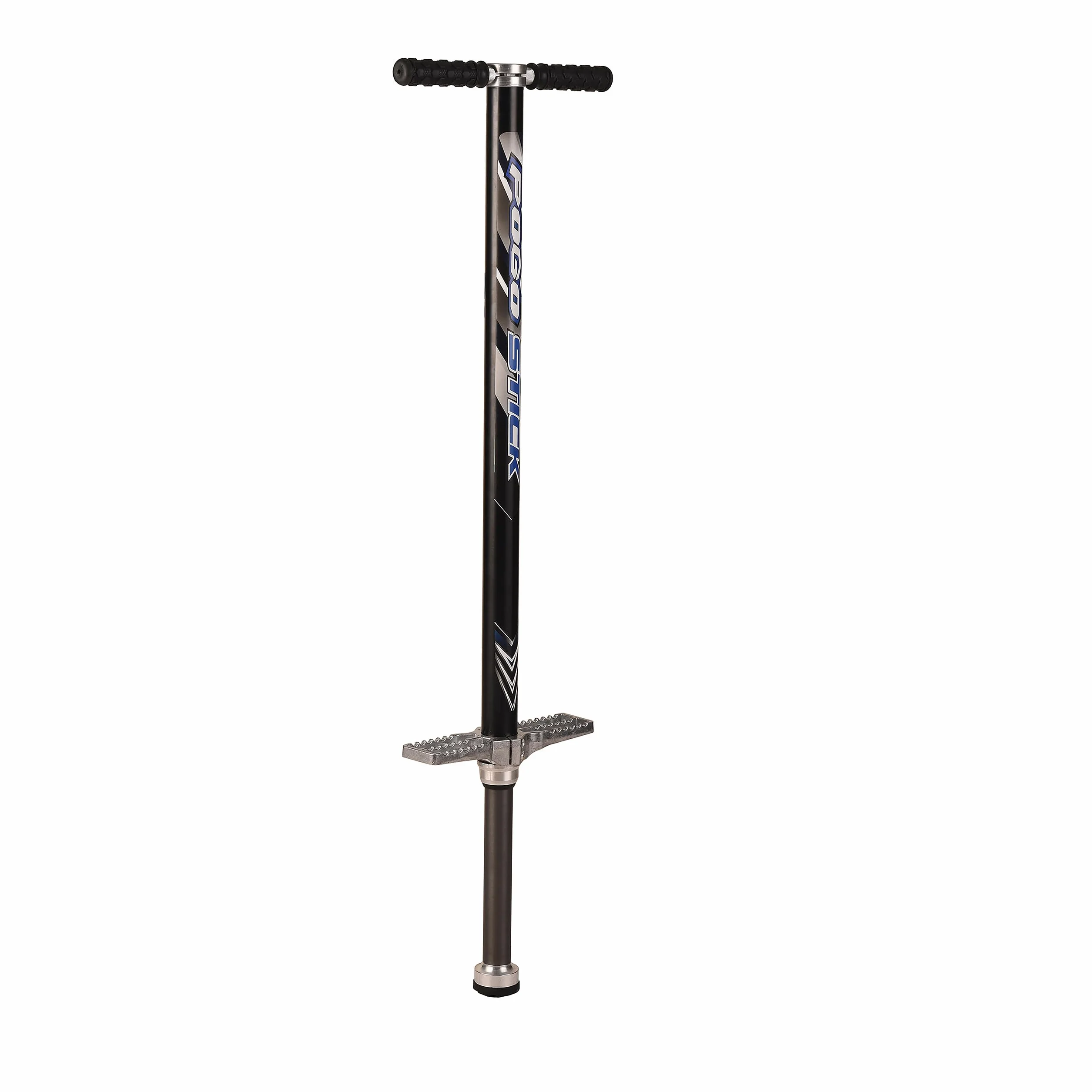 Relaxdays Bâton Sauteur Adulte Acier Inoxydable Antidérapant 122x42x9.5 cm Noir