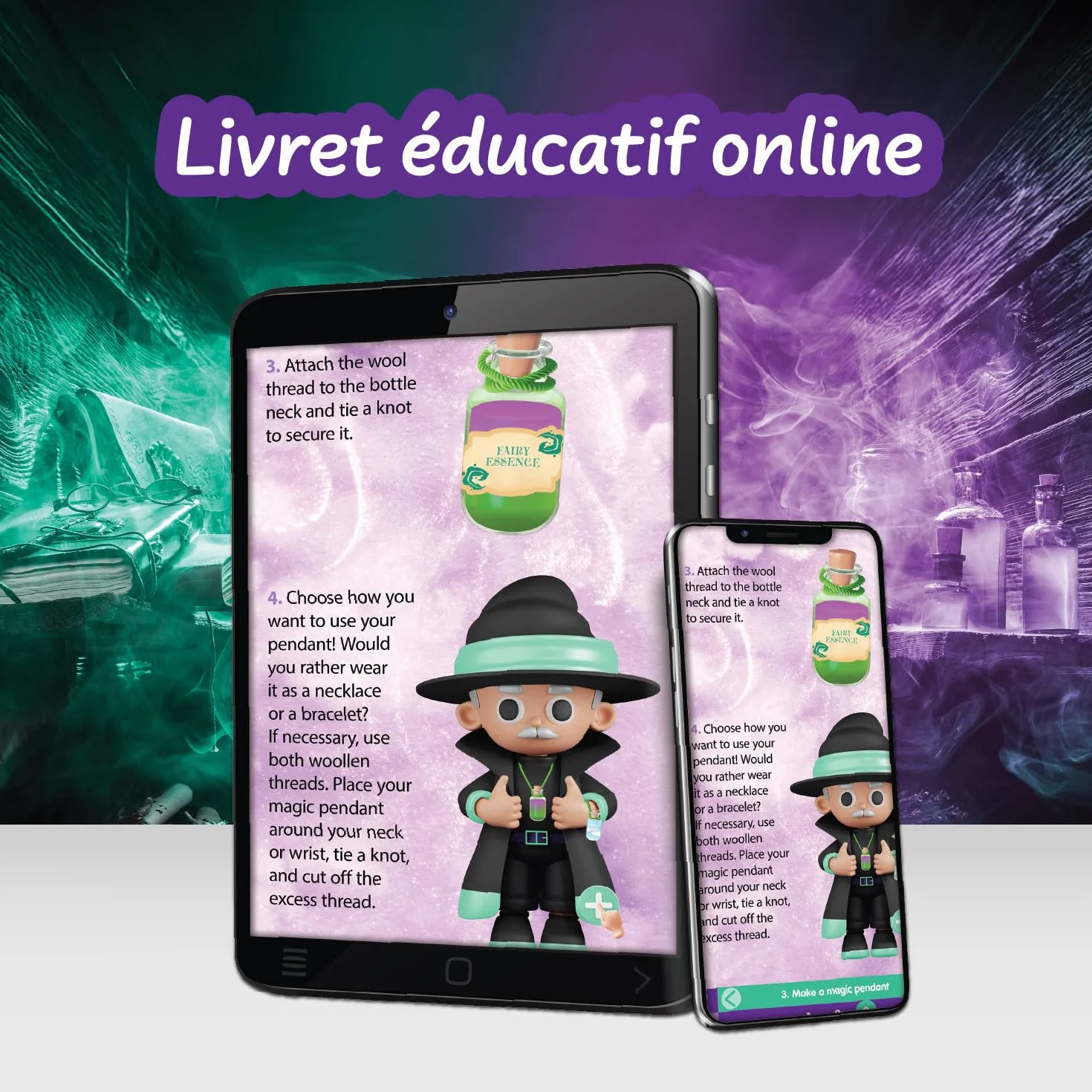 Science4you Mini Potions Magiques – Kit Scientifique pour Enfants 8-12 Ans, Potions Qui Brillent dans le Noir