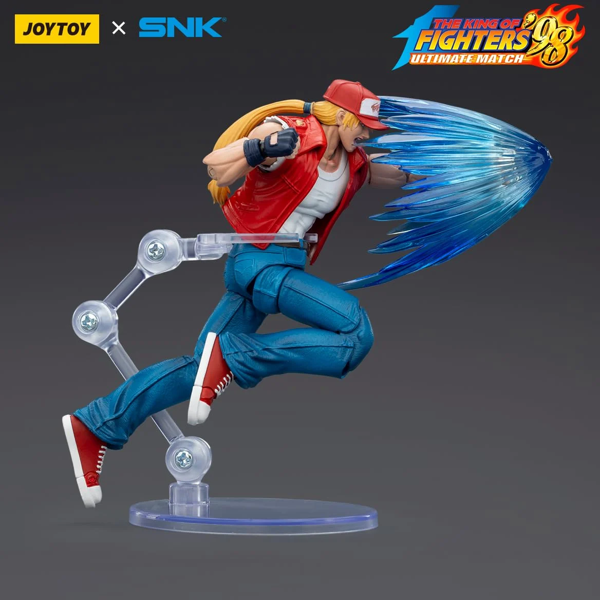 TOYVERSE JOYTOY SNK KOF 98UM Fatal Fury Team Terry Bogard | 15plus 1/18 Figurine d'action mobile ABS PVC Têtes interchangeables Mains Effets