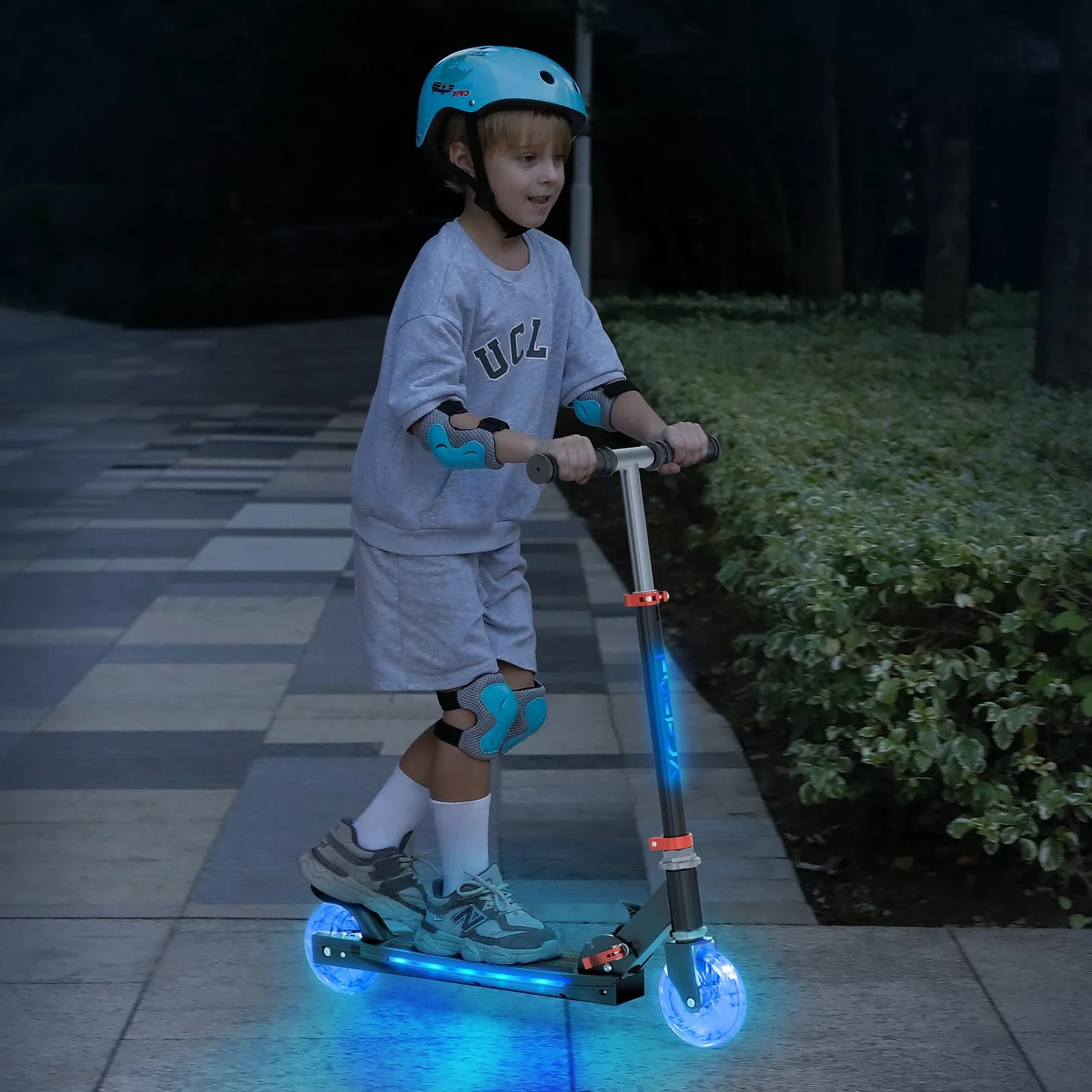 TONBUX Trottinette Enfants Hauteur Réglable 4 Niveaux Pliable Légère 5-12 Ans