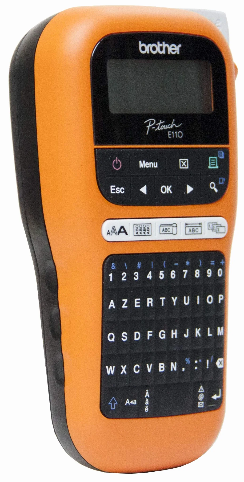 Brother PT-E110VP Étiqueteuse professionnelle industrielle TZe-FX221 Noir/Blanc 9mm