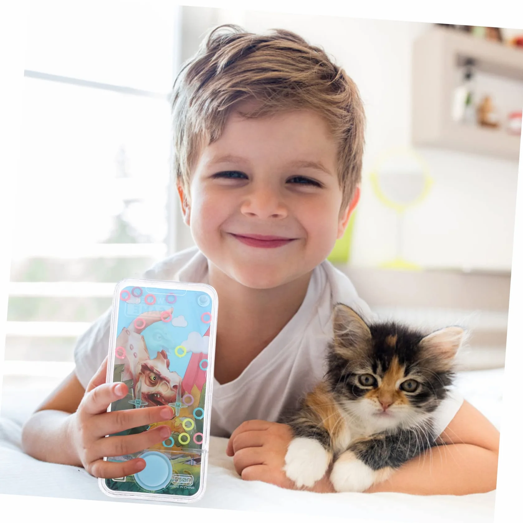 ERINGOGO Jeu d'eau Portable 2 Pièces Anneaux et Jouet d'eau pour Garçon et Filles