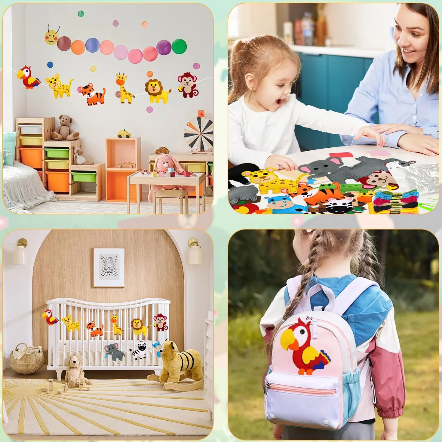 Kit de Couture Enfant Feutre Animal - Adapté aux Débutants