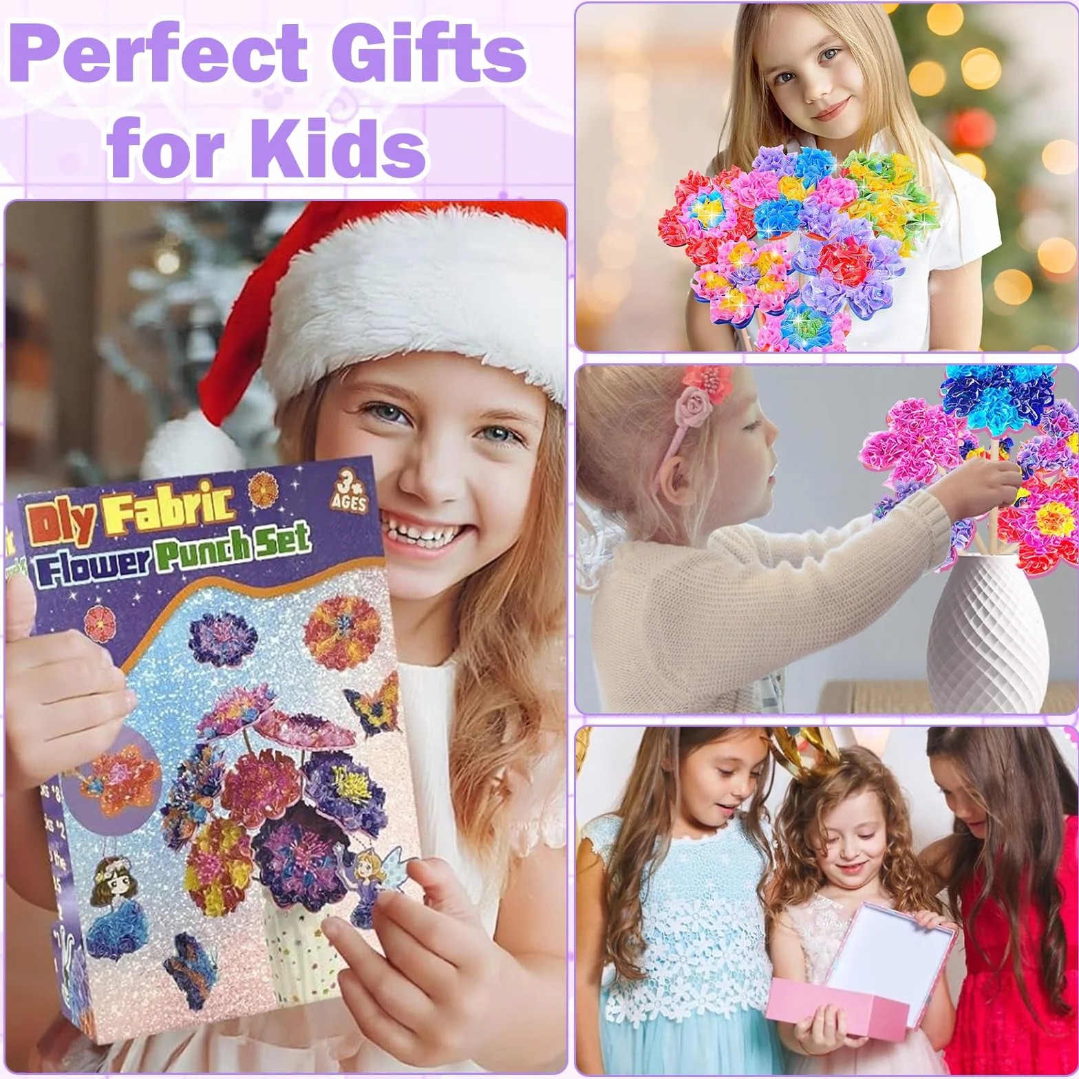 PANYI Set de Bricolage Fleurs Enfants Kit Créatif Fille Cadeaux 4-6 Ans