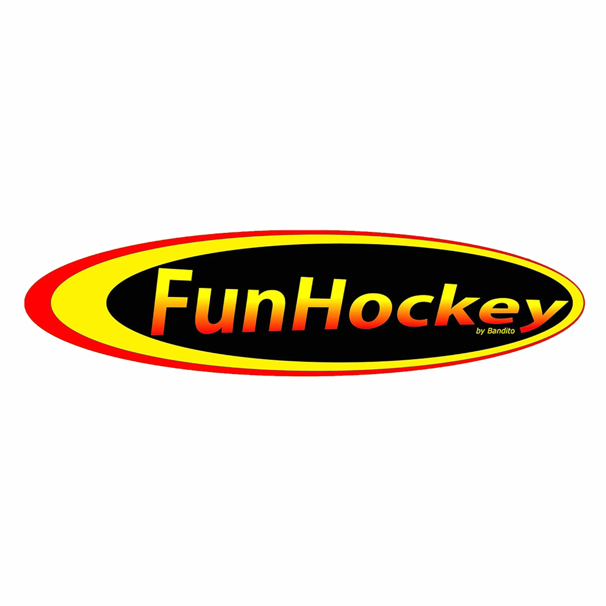 Bandito FunHockey Kit de raquettes avec balles pour enfants, floorball extérieur, rouge