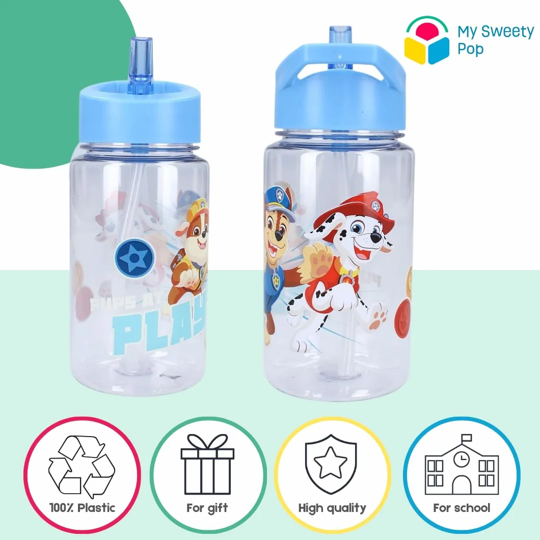 Gourde Pat Patrouille Transparente Plastique 12 cm 450 ml Enfant