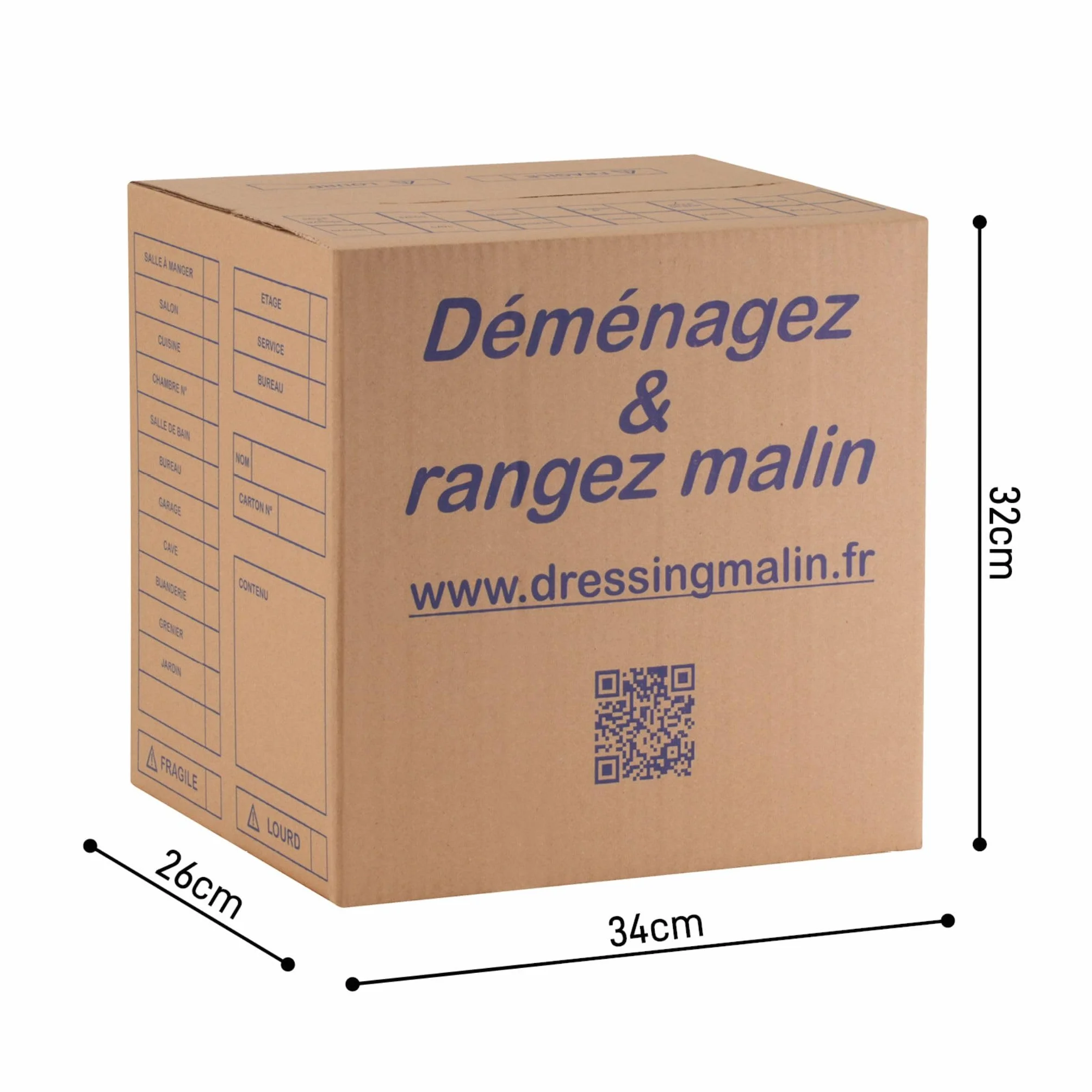 Lot de 5 cartons bouteilles avec croisillons 60 bouteilles protégées