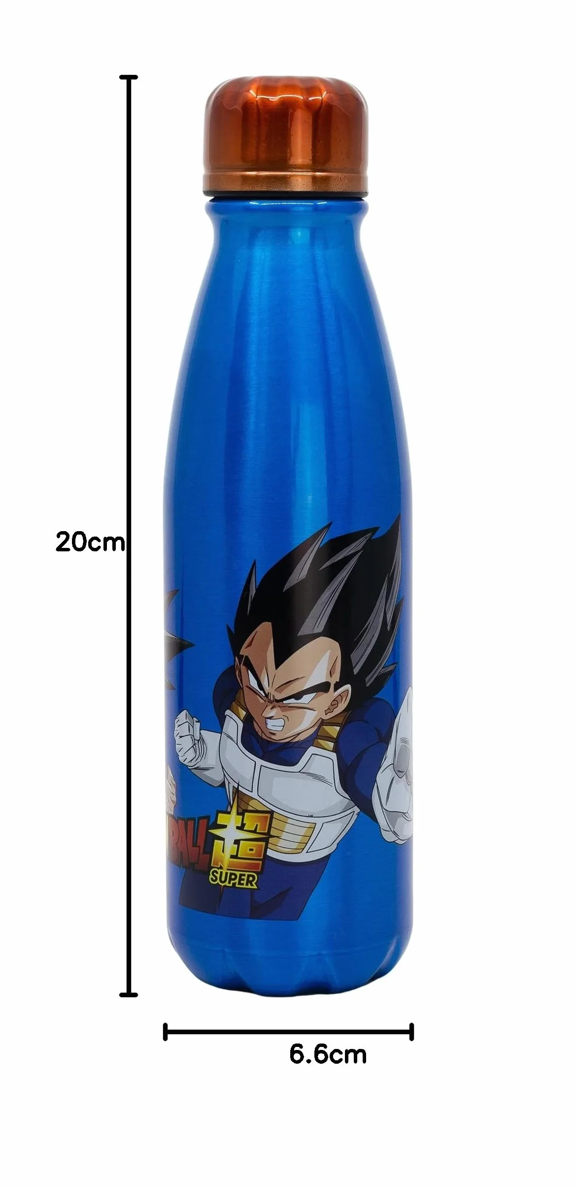 Gourde Aluminium Enfant Dragon Ball 600ml Réutilisable Embout Sécurisé Bouchon Anti-Fuite