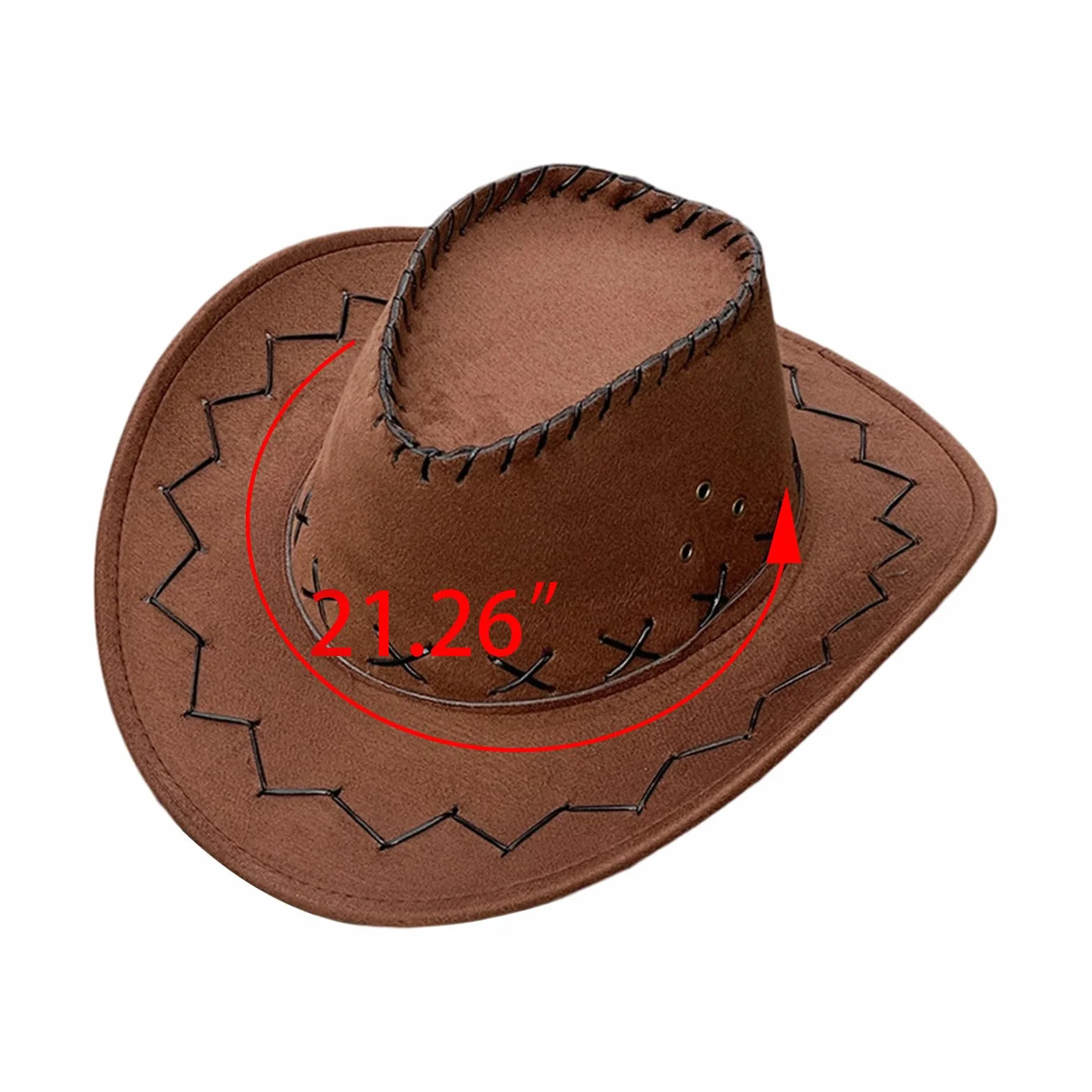 Chapeau de cowboy en daim synthétique pour enfants