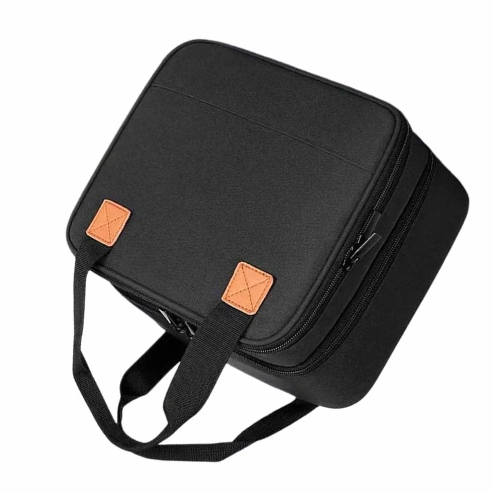 Étui de protection de voyage Canon SELPHY CP1500 CP1300 CP1200 avec séparateur amovible et poche zippée Noir
