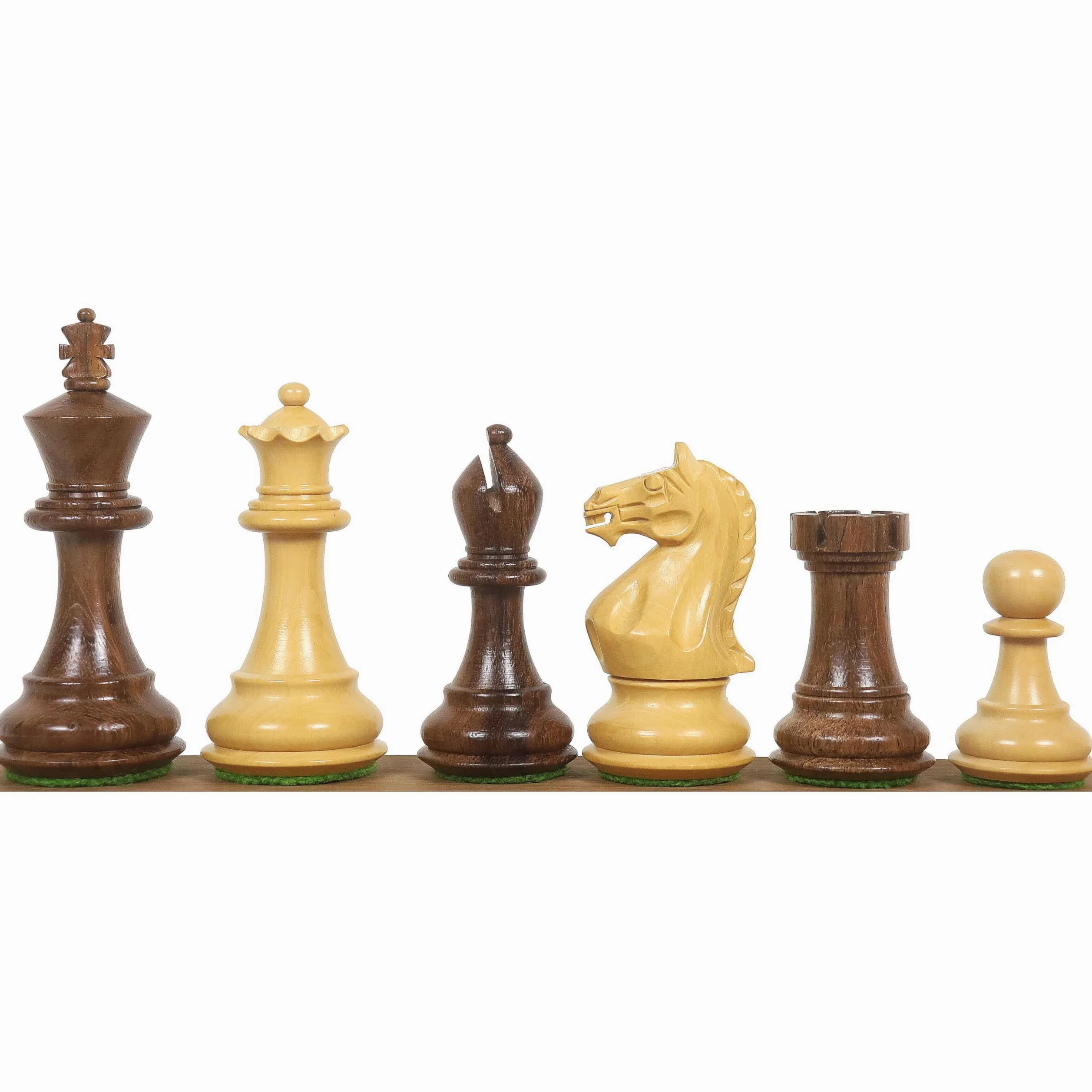 Royal Chess Mall Gambit Staunton Jeu d'échecs 9,53 cm – Palissandre doré lesté