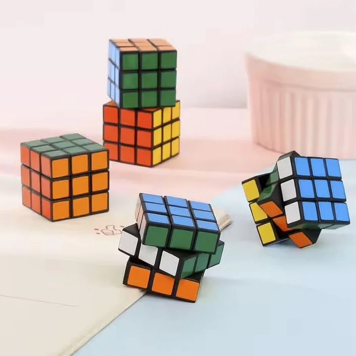 Speed Cube 3x3 Sticker Super-Durable Jouet Casse-Tête Carbone Couleur