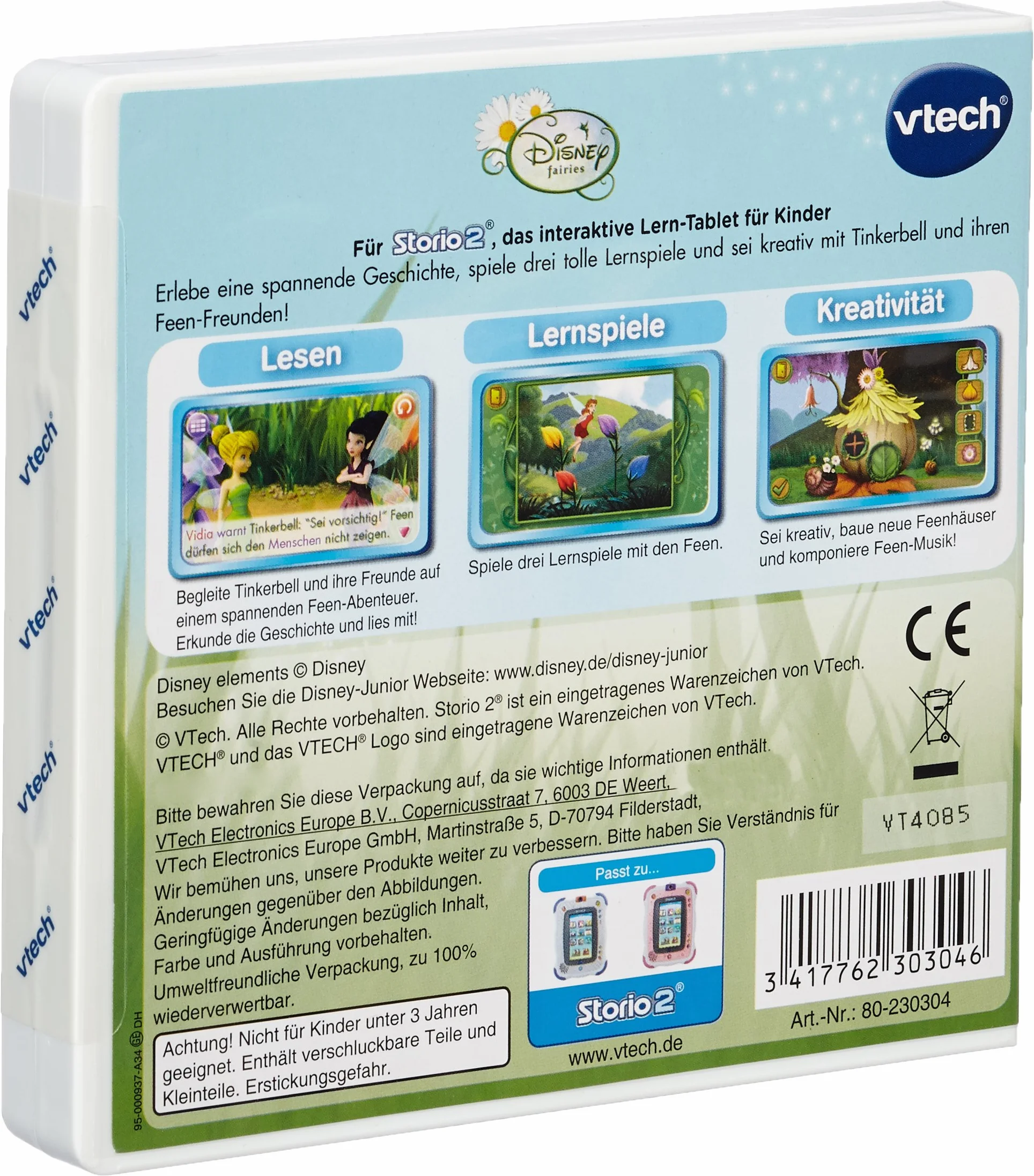 VTech Jeu éducatif Fée Clochette pour Storio 2, Storio 3S