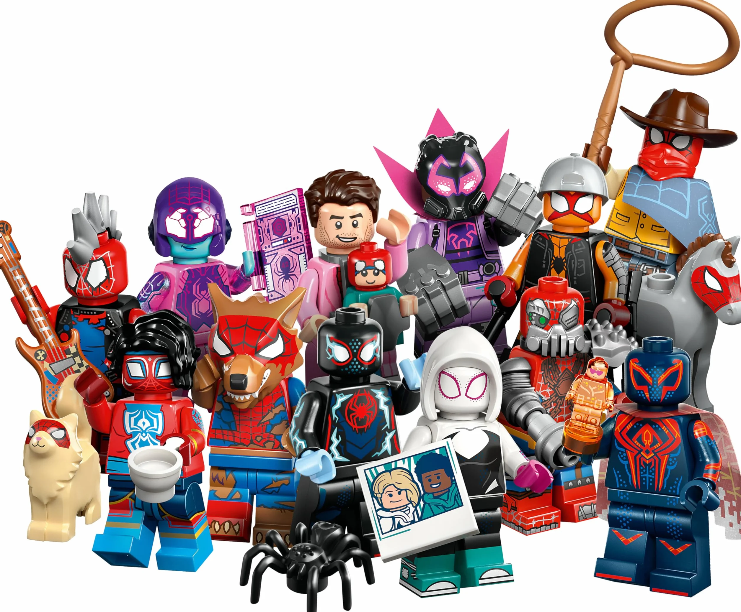 LEGO Minifigures Spider-Man: Across The Spider-Verse 71050 Boîte Mystère – 1 des 12 Jouets de Collection pour Enfant dès 5 Ans