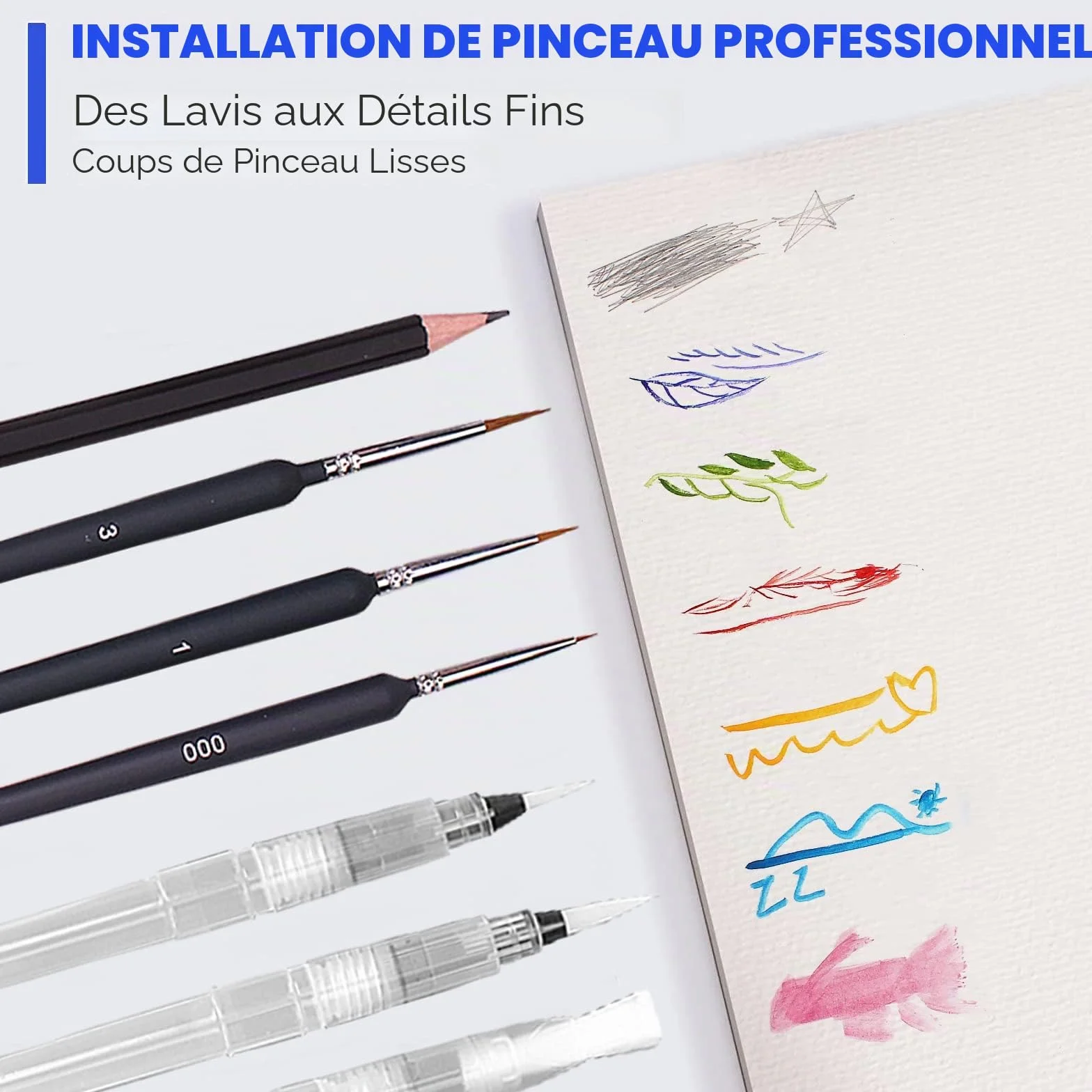 Lyuvie 120 Couleurs Aquarelle Peinture Métallique Fluorescentes Macarons
