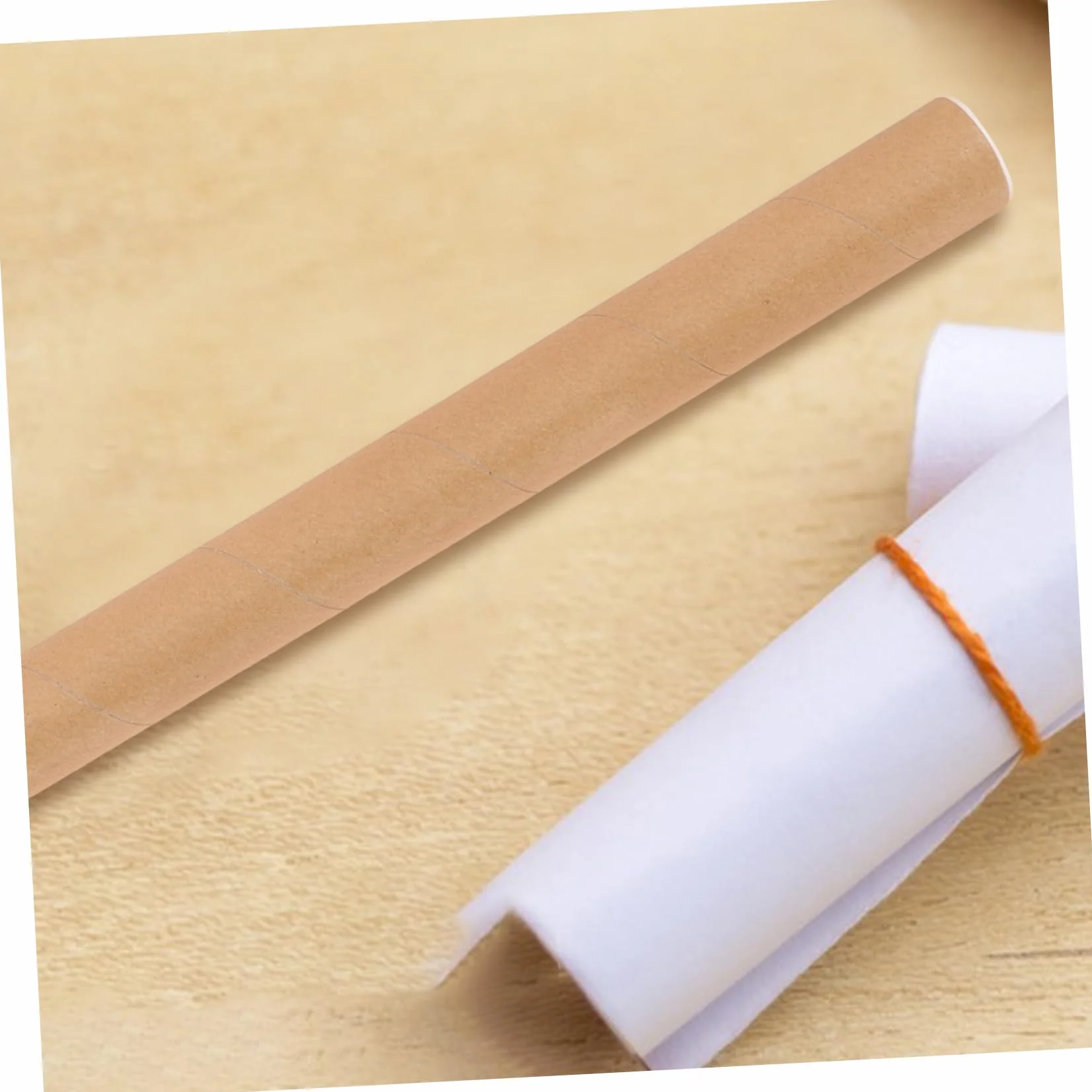 Tube En Carton Kraft 19.69In Pour Rangement Et Transport D'Affiches Documents Œuvres D'Art