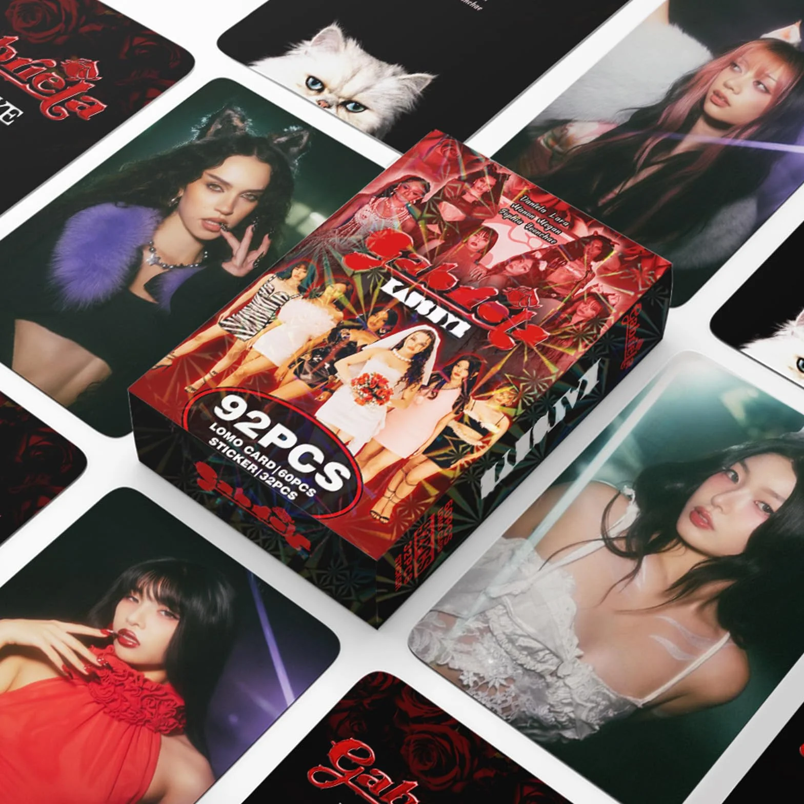 Photocard Katsseye, 60 Cartes 32 Autocollant, Lomo Cartes et Stickers, Collectionner Pour Fans