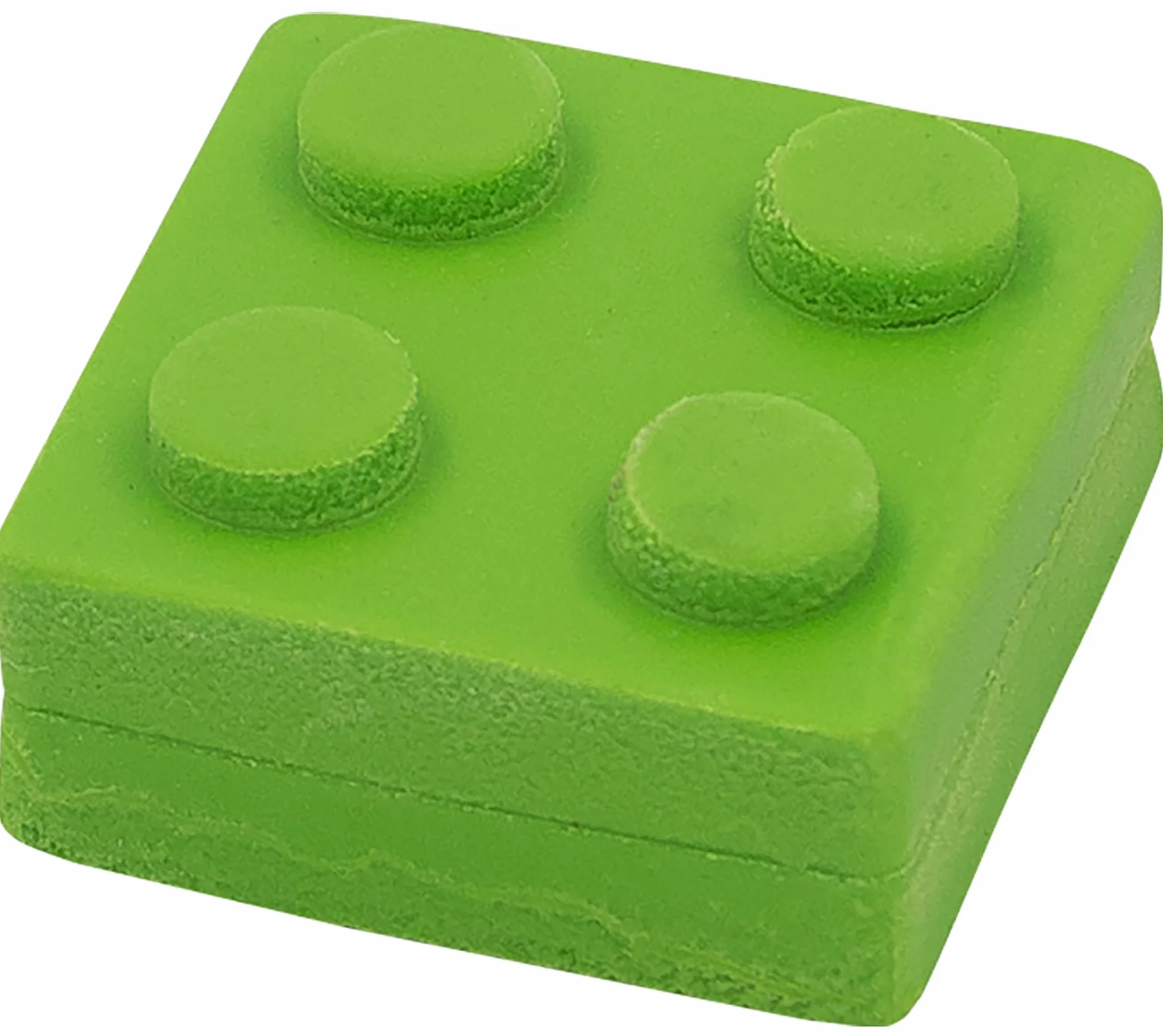 WEDO Bricky 4 gommes en forme de blocs de construction plastique PVC 2,5 x 2,5 x 1,3 cm
