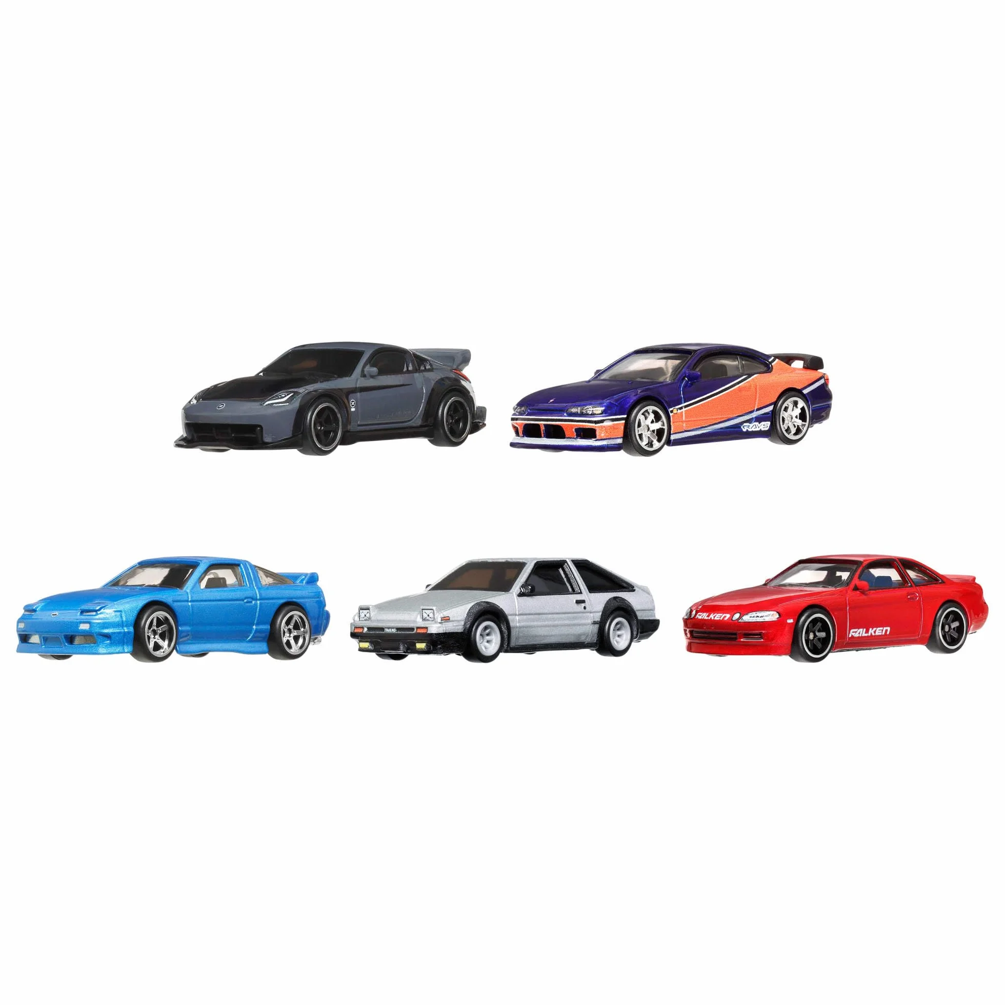 Hot Wheels Coffret Premium Fast & Furious Tokyo Drift 5 Véhicules Métal Moulé Échelle 1/64 Film Collection JFL99