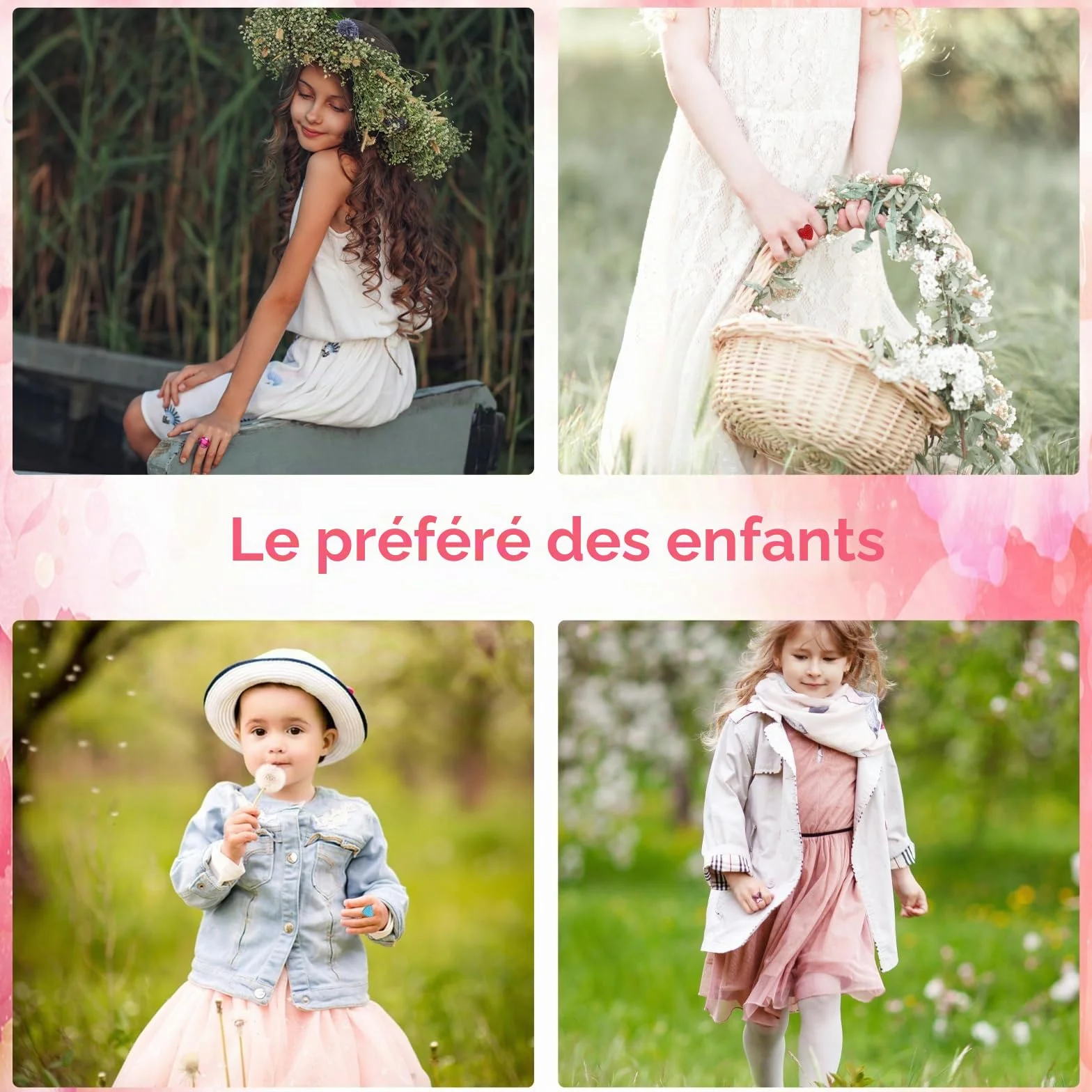 ASTER Lot de 9 bagues réglables pour fille avec cristaux métal fer pierre précieuse acrylique résine