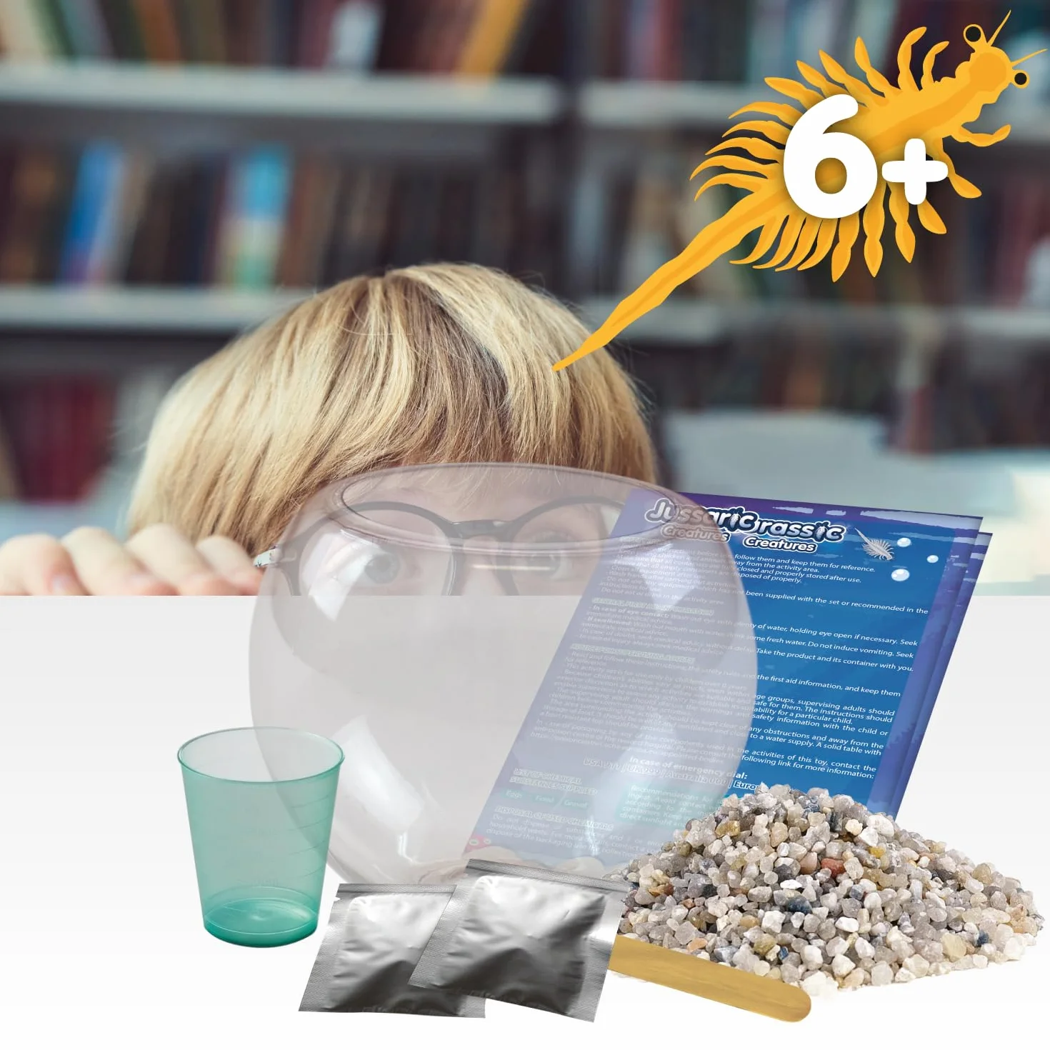 Science4you Creatures Jurassiques Kit Artemias Aquarium Jouet Enfant 6+ Ans Écosystème Monstre Marin Jeux Scientifique