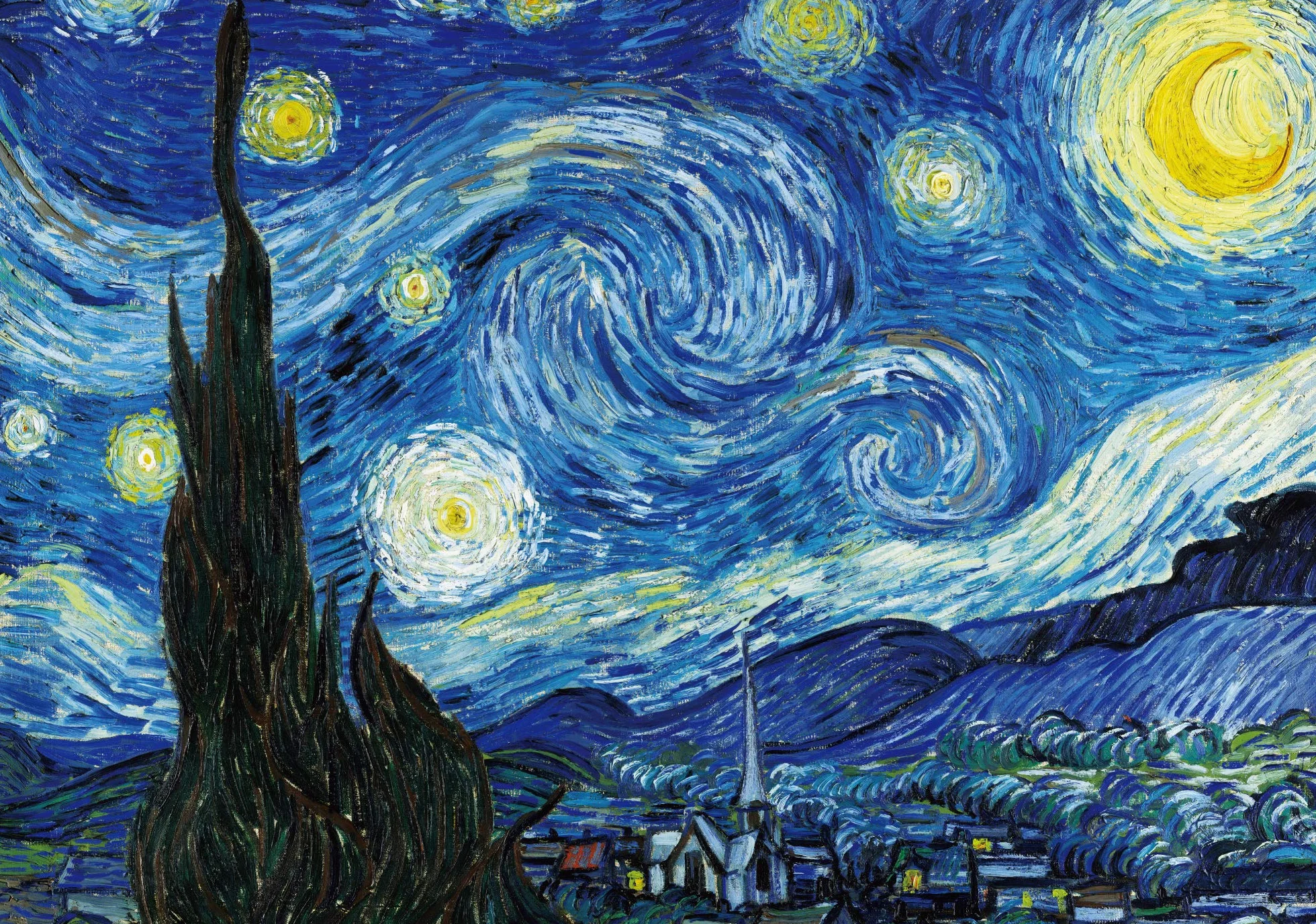 Puzzle 1000 Pièces Nuit étoilée Vincent Van Gogh 70 x 50 cm Puzzle Adulte Jeu éducatif Art