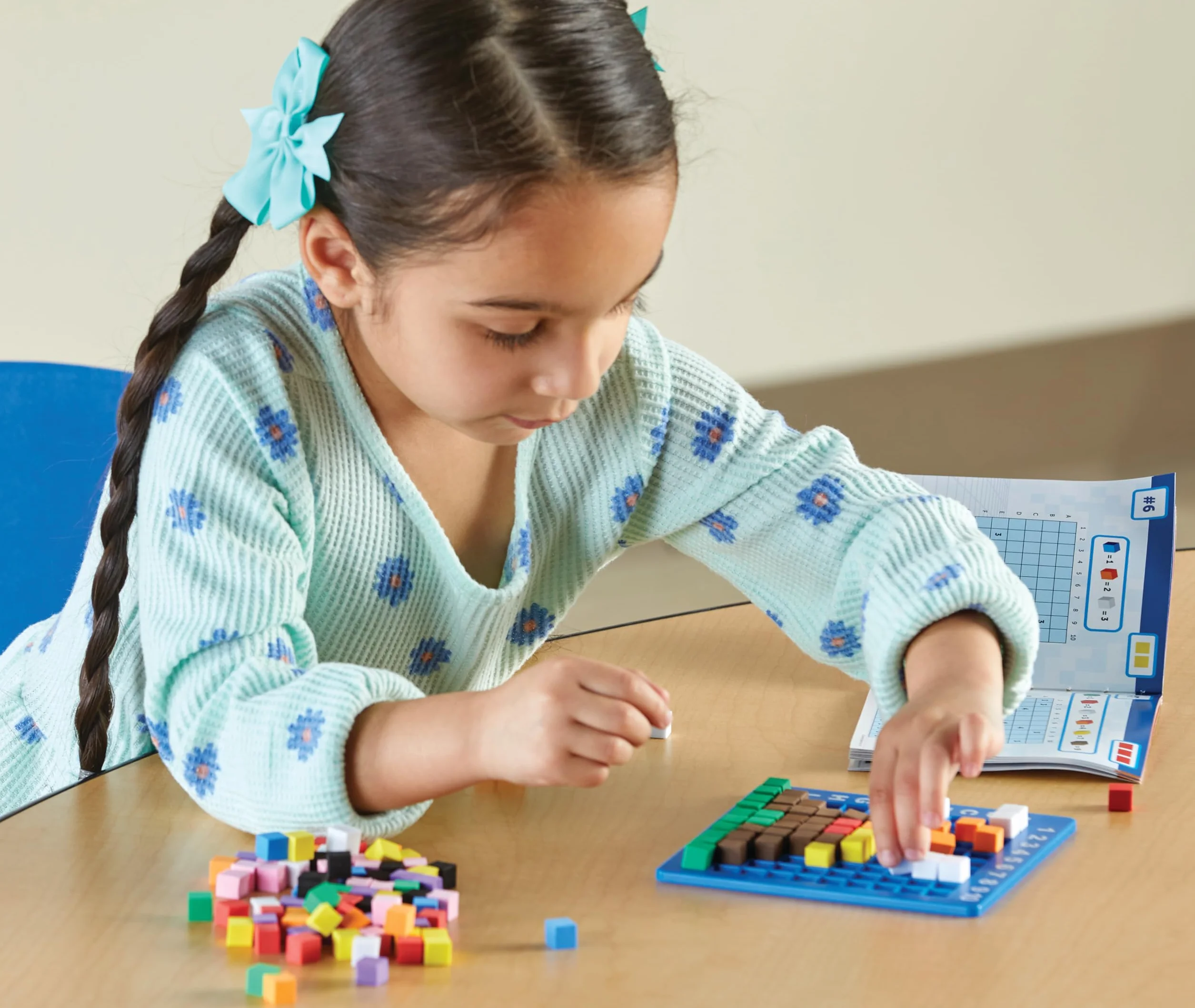 Learning Resources STEM Explorers Pixel Art Challenge, Jeu éducatif Codage sans écran 5-8 Ans, 400 Pixels, Base 10x10