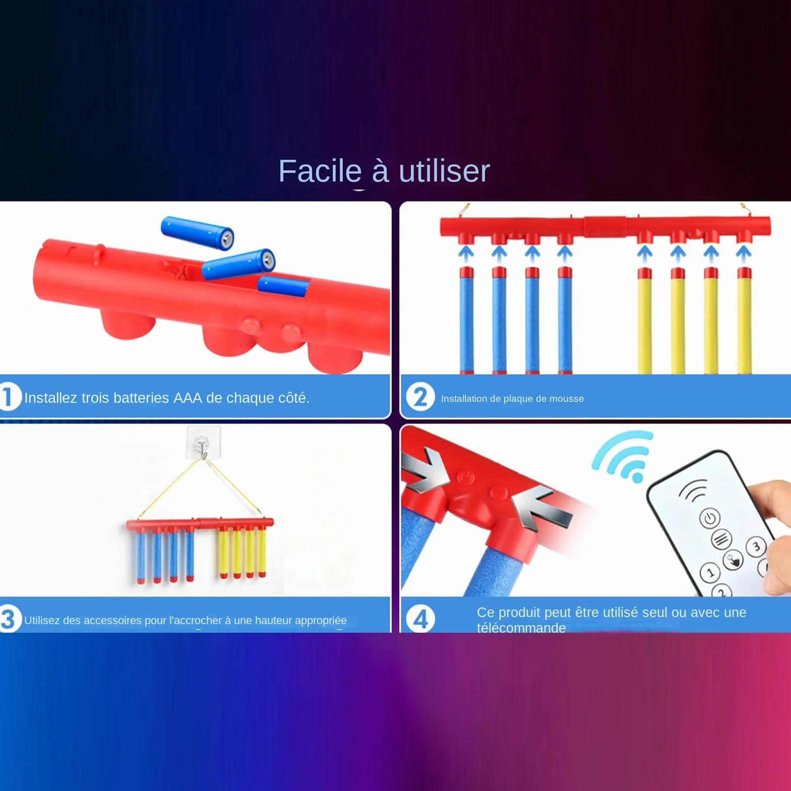 Jeux De Reflexe 3 Vitesses Réglables, Drop Stick Reflex Challenge Game, Hand Speed Challenge Game pour Enfant Et Adultes
