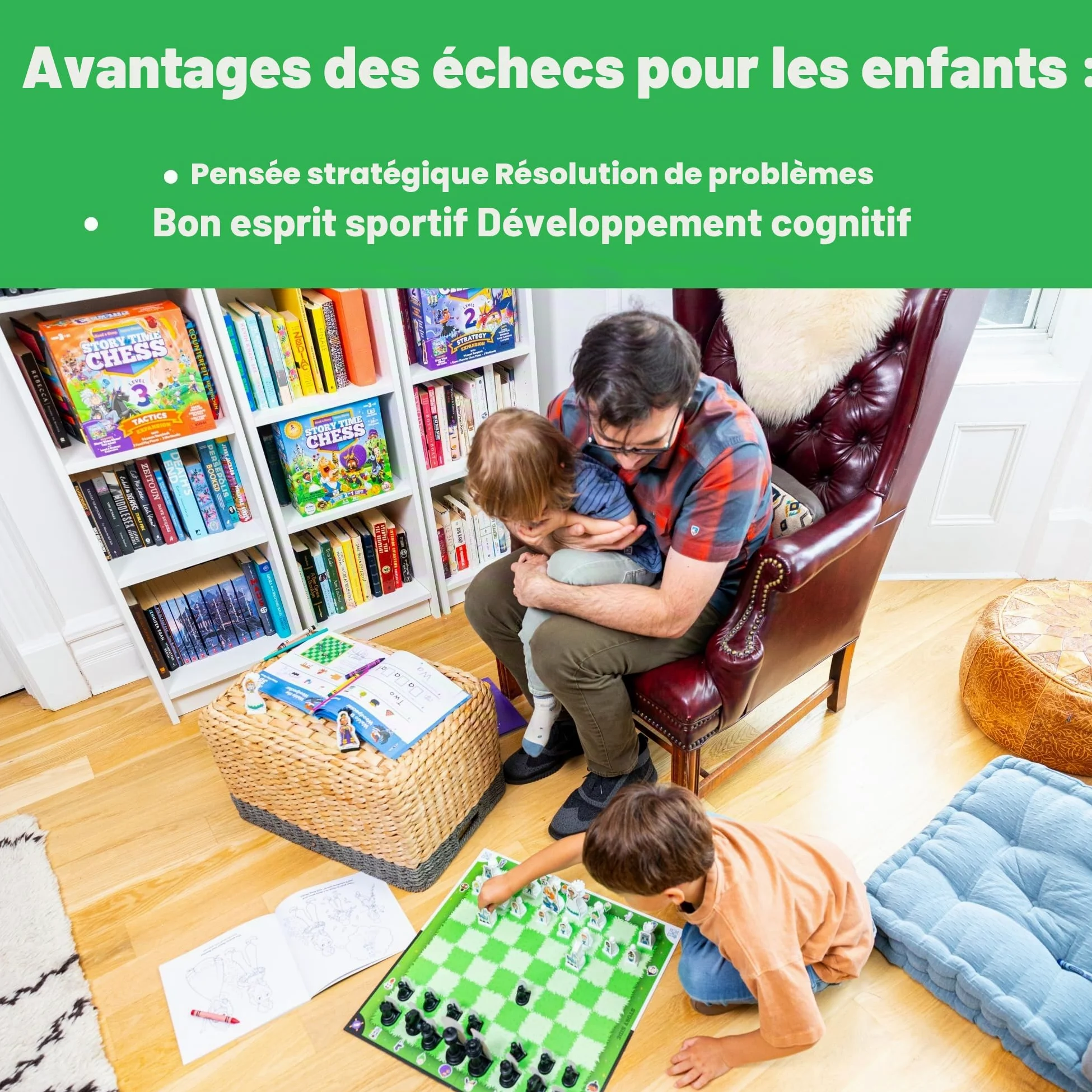 Story Time Chess - Jeu d'échecs pour débutants avec Livre, Jeu d'échecs, Jeux de société d'apprentissage Traditionnels pour garçons et Filles âgés de 3 à 103 Ans