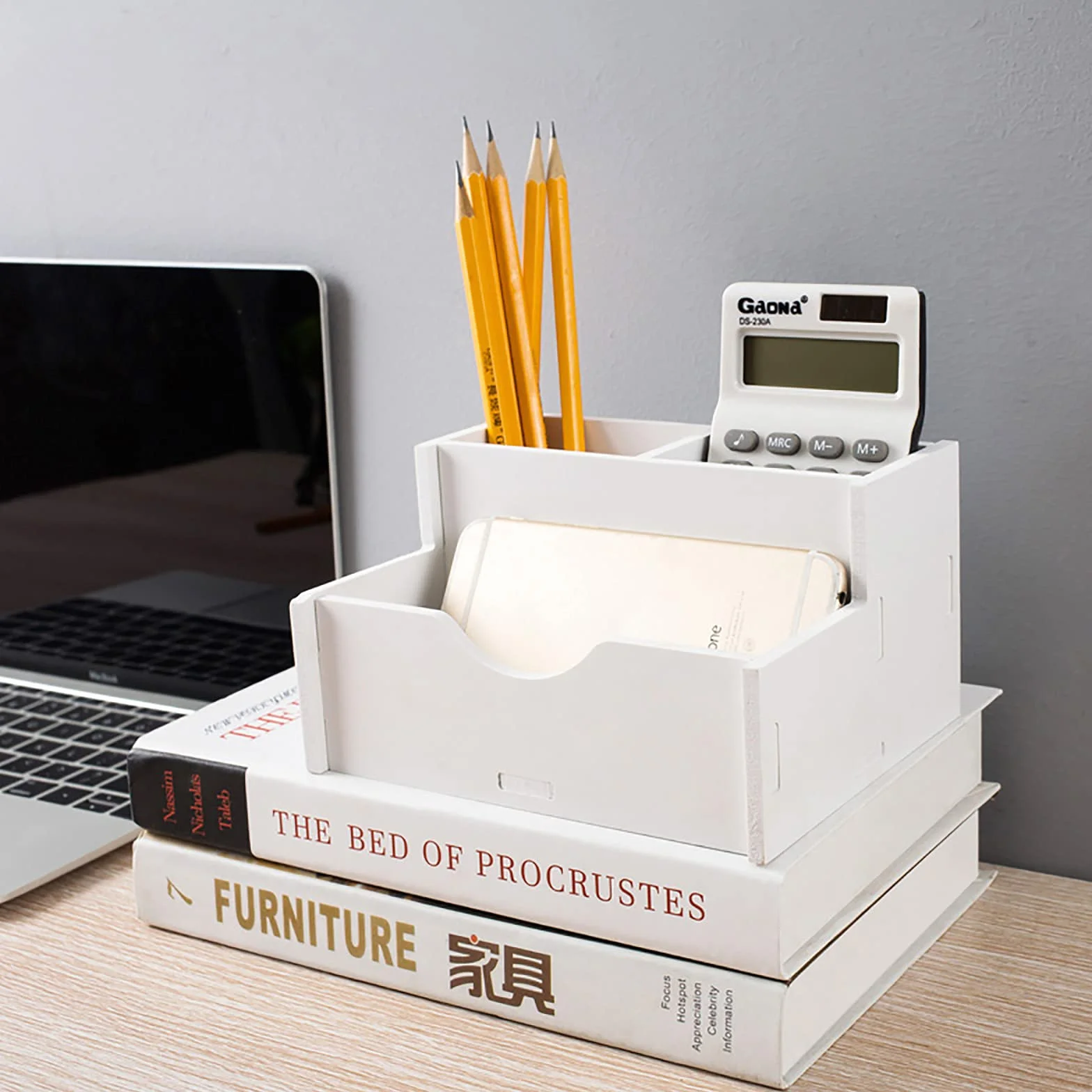 Bac à courrier Organiseur de Bureau Support de Rangement pour Documents A4 5 Niveaux