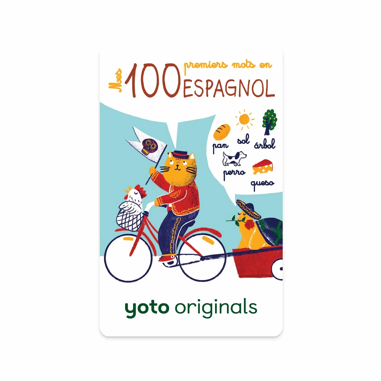 Yoto Mes 100 Premiers Mots en Espagnol Livre Audio Enfants 3-14 Ans