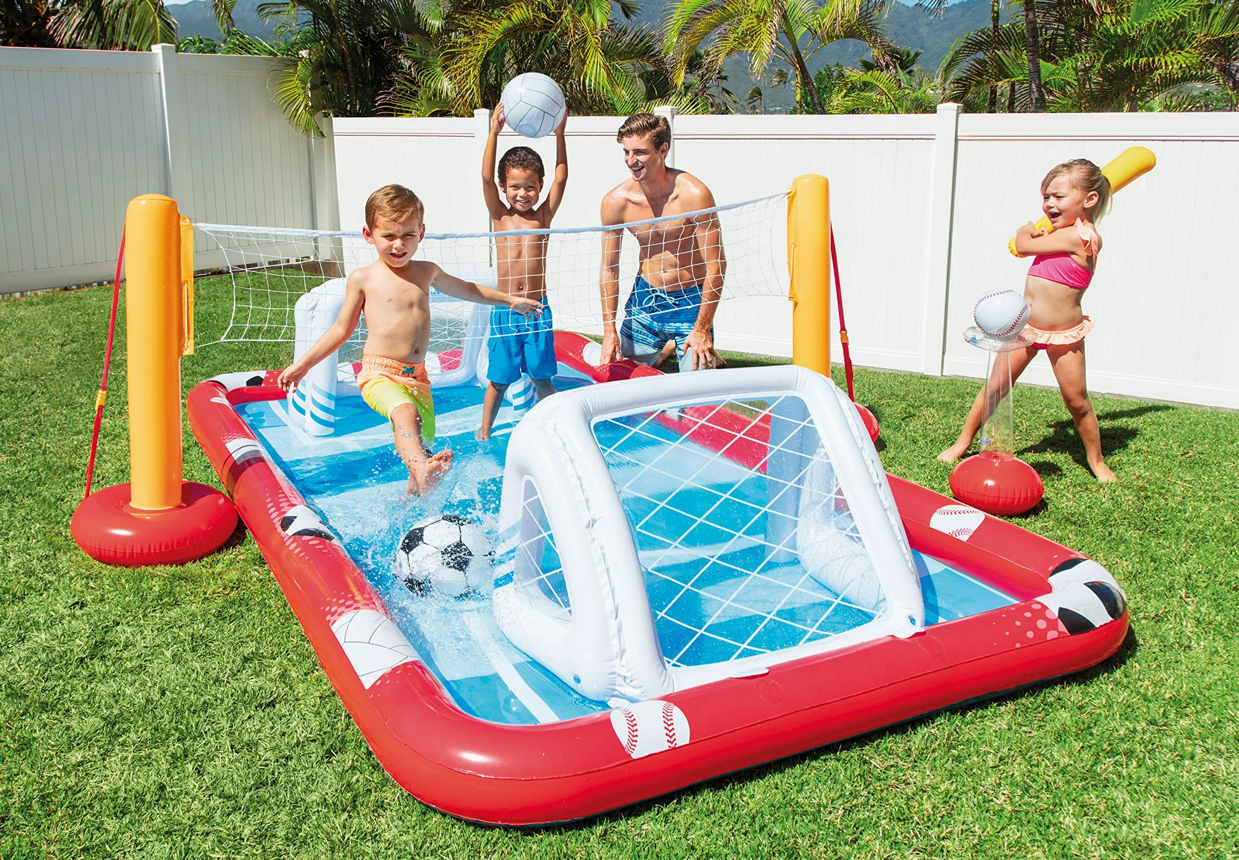 Pataugeoire gonflable pour enfants Intex Sports Games 470 l (325 x 267 x 102 cm)
