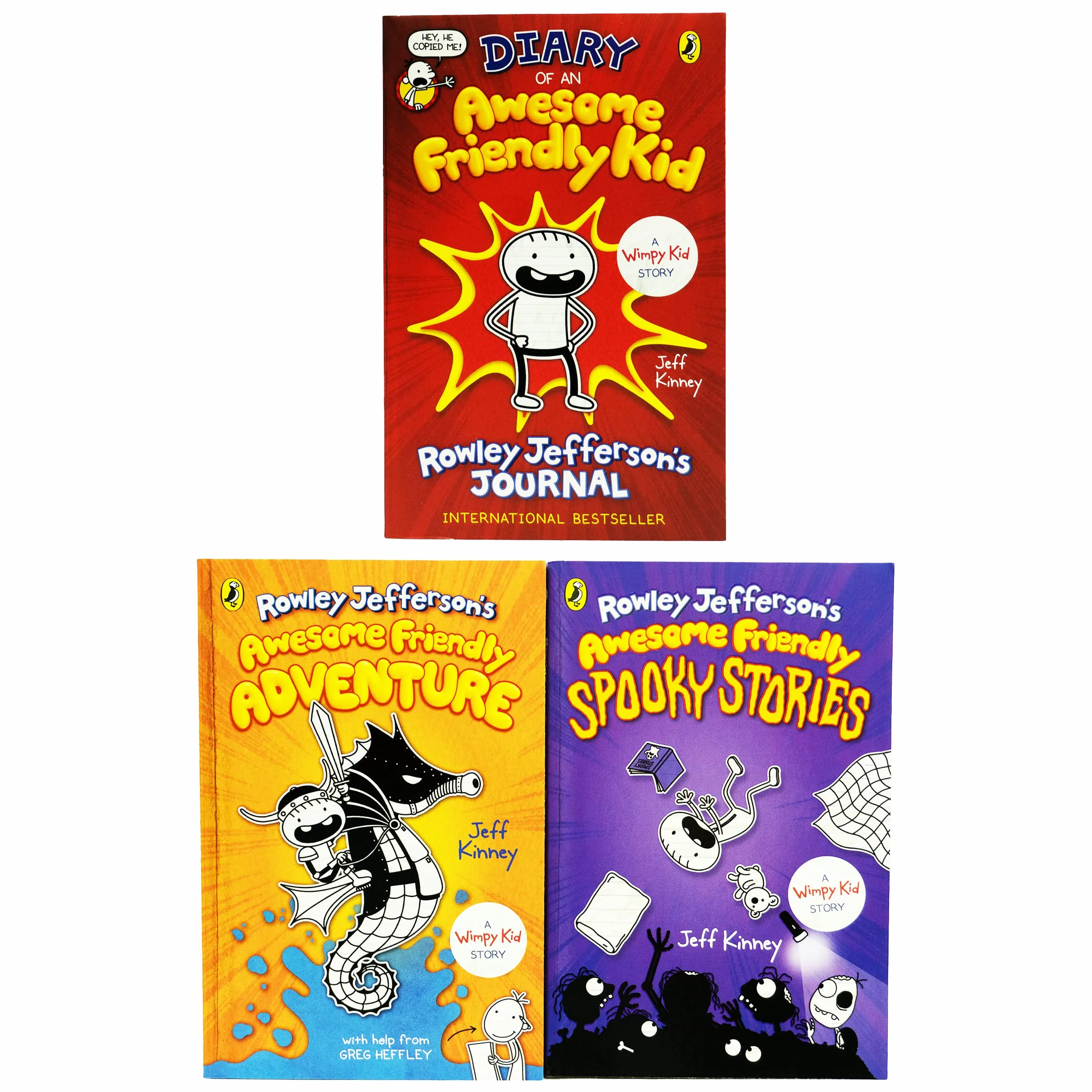 Diary of an Awesome Friendly Kid Collection 3 Book Set