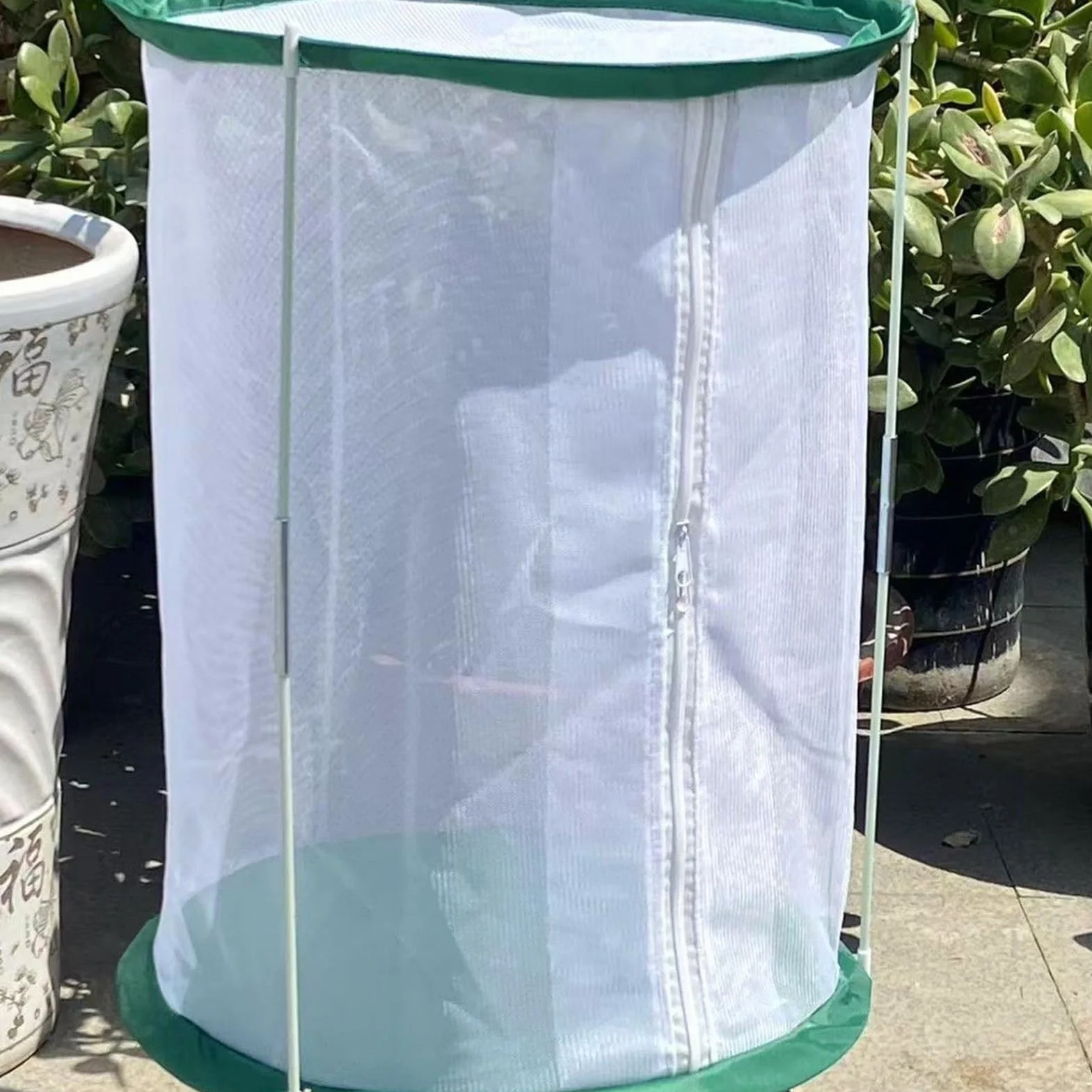 Cage à Papillons 30x40 cm avec Fermeture éclair Pliable Protection pour Études Naturelles