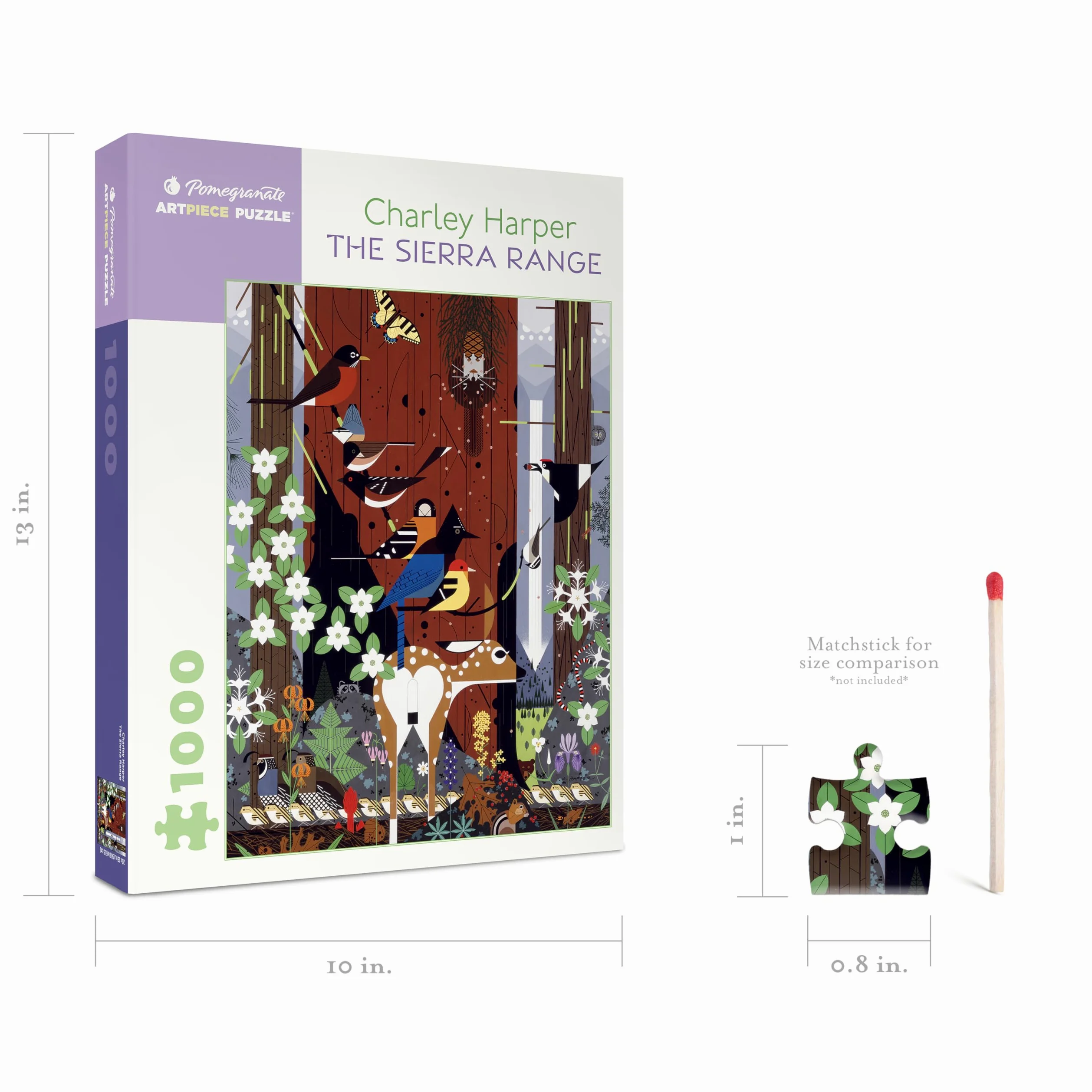 Charley Harper - the Sierra Range: 1,000 Piece Puzzle