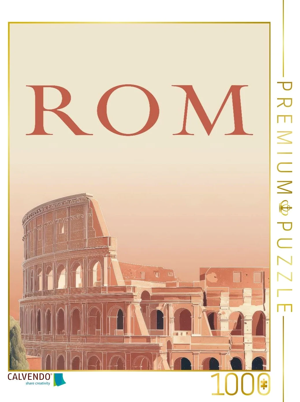 CALVENDO Puzzle Rome | 1000 pièces de Taille 48 x 64 cm Puzzle Photo pour des Heures heureuses