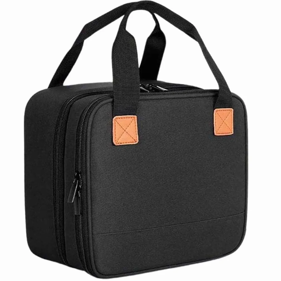 Étui de protection de voyage Canon SELPHY CP1500 CP1300 CP1200 avec séparateur amovible et poche zippée Noir
