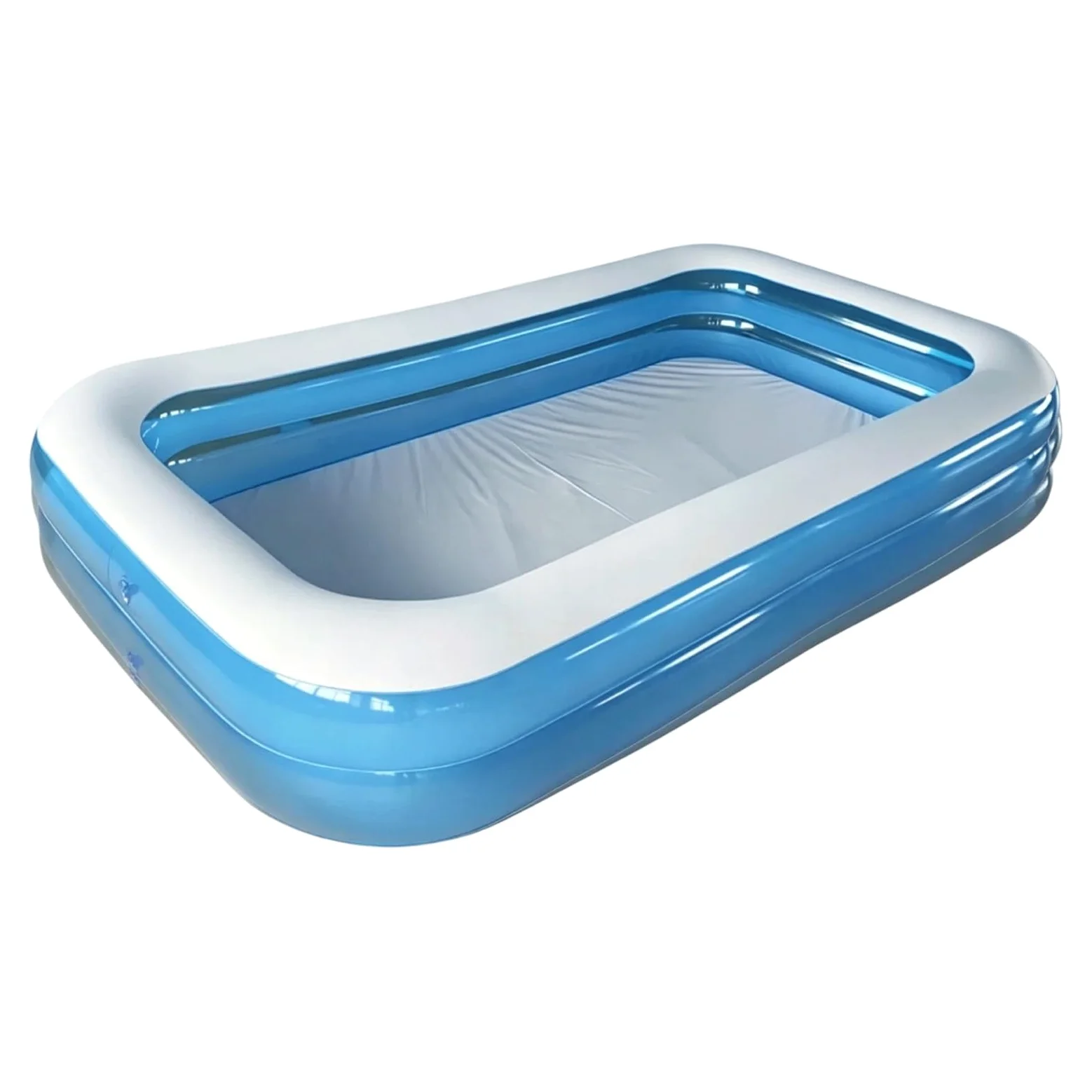 Piscine Gonflable rectangulair, Grand Bassin Pliable pour Adultes et Enfants, Usage intérieur et extérieur, Parfait pour Jardin, terrasse et animations Estivales en Famille，260x170x50cm
