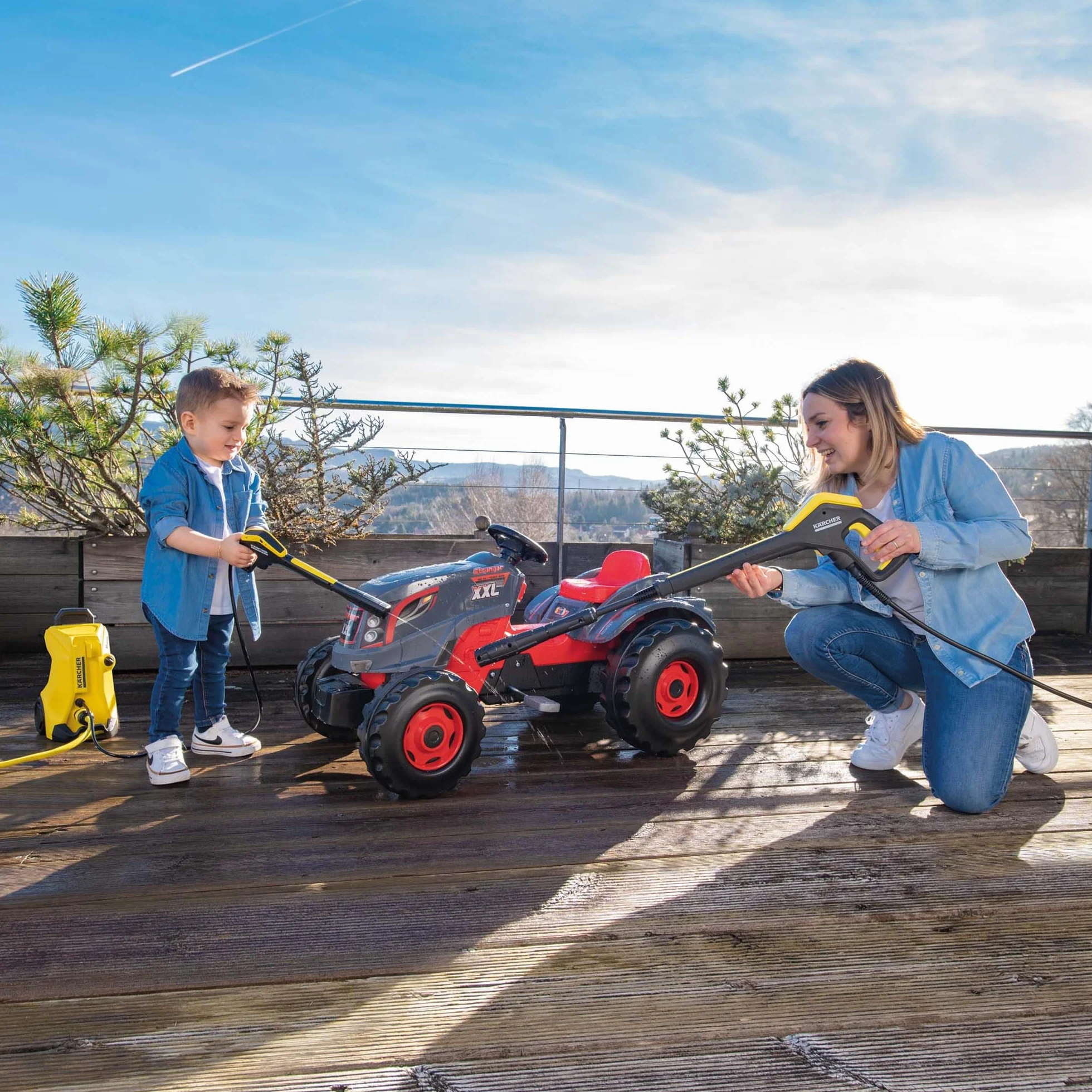Smoby Kärcher Nettoyeur Haute Pression K4 Réplique Raccordement Tuyau Transportable 3 Ans
