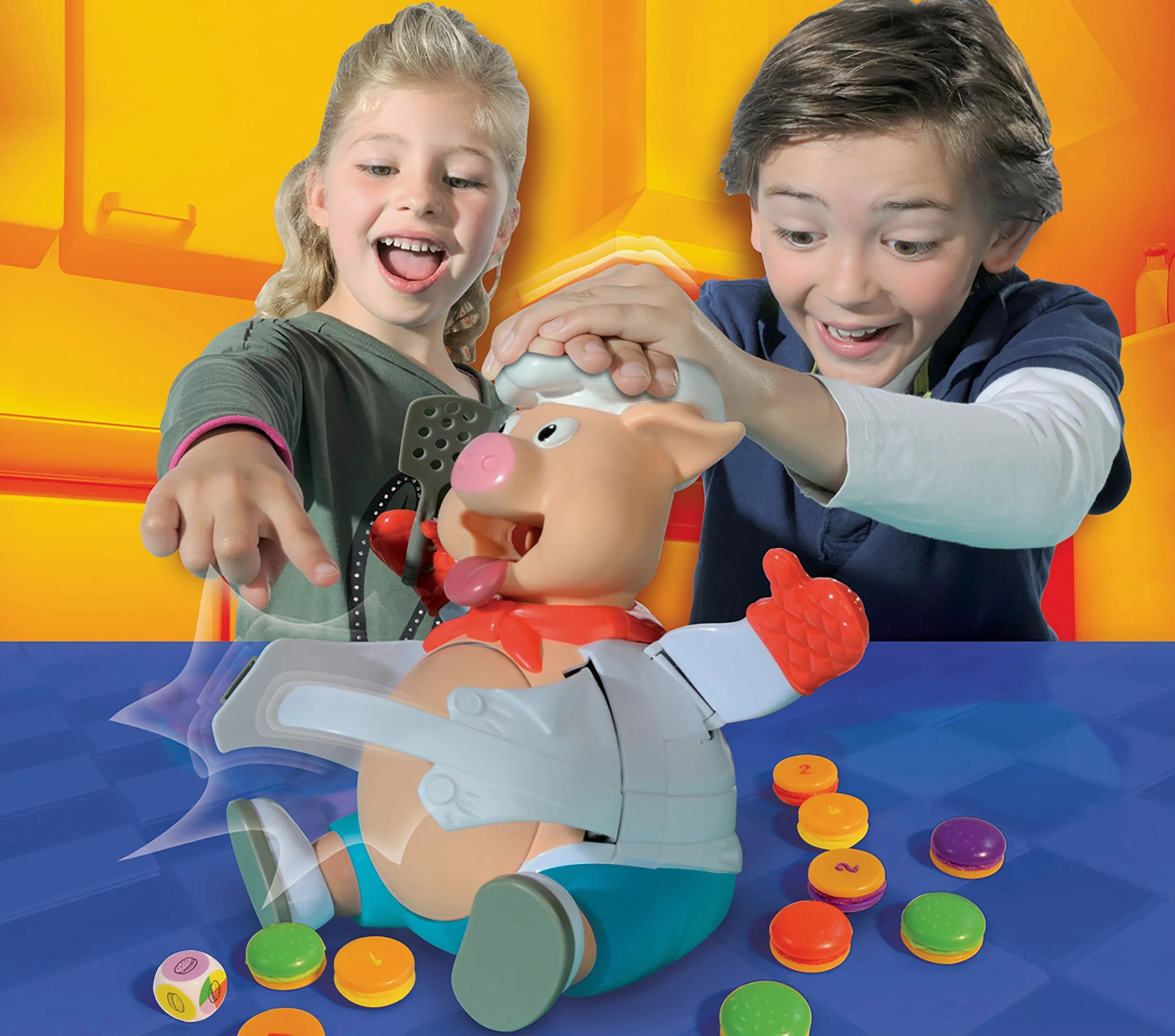 Goliath Games Pop The Pig : Jeux pour Enfants Encore Plus Grands et Meilleurs | pour 2 à 6 Joueurs | À partir de 4 Ans