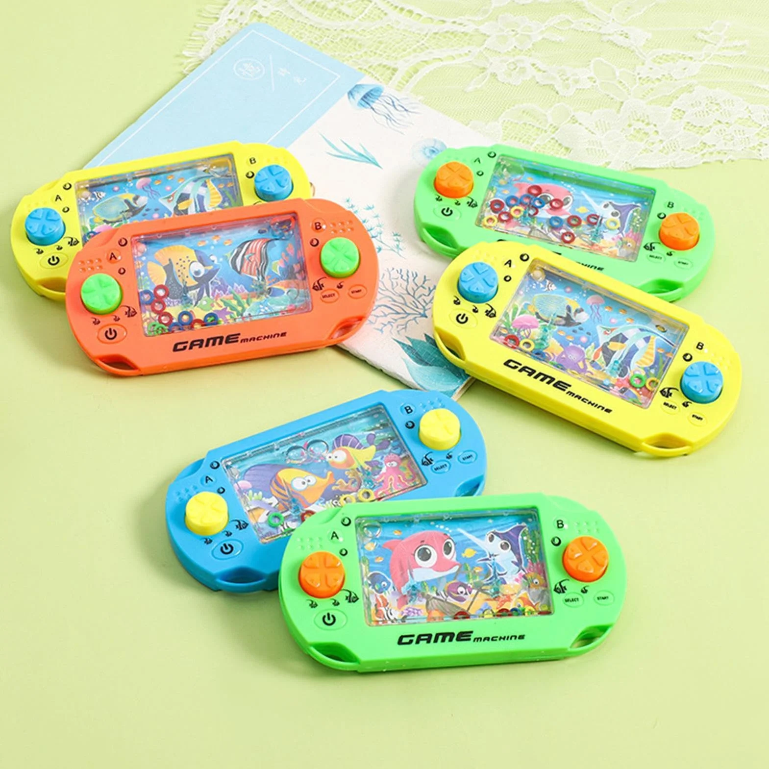 Jeu d'eau Portable Mini avec Anneau d'eau, Jeux rétro – Fournitures éducatives pour enfant