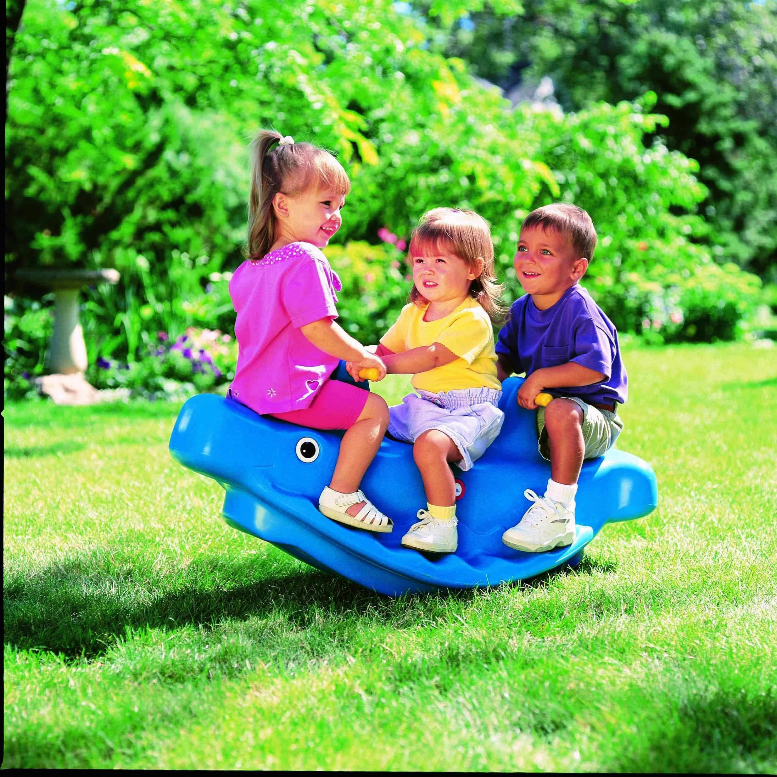 Little Tikes Baleine Teeter Totter Jeu Actif Enfants 3 Places Bleu