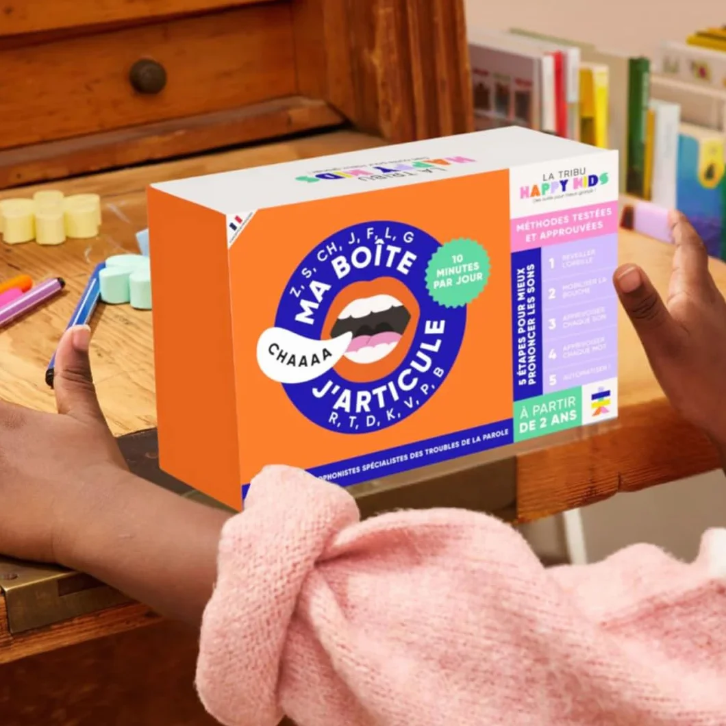 Kit éducatif d'Articulation Ma Boîte J'articule - Jeux et Exercices pour Apprendre à prononcer les Sons - Dès 2 Ans