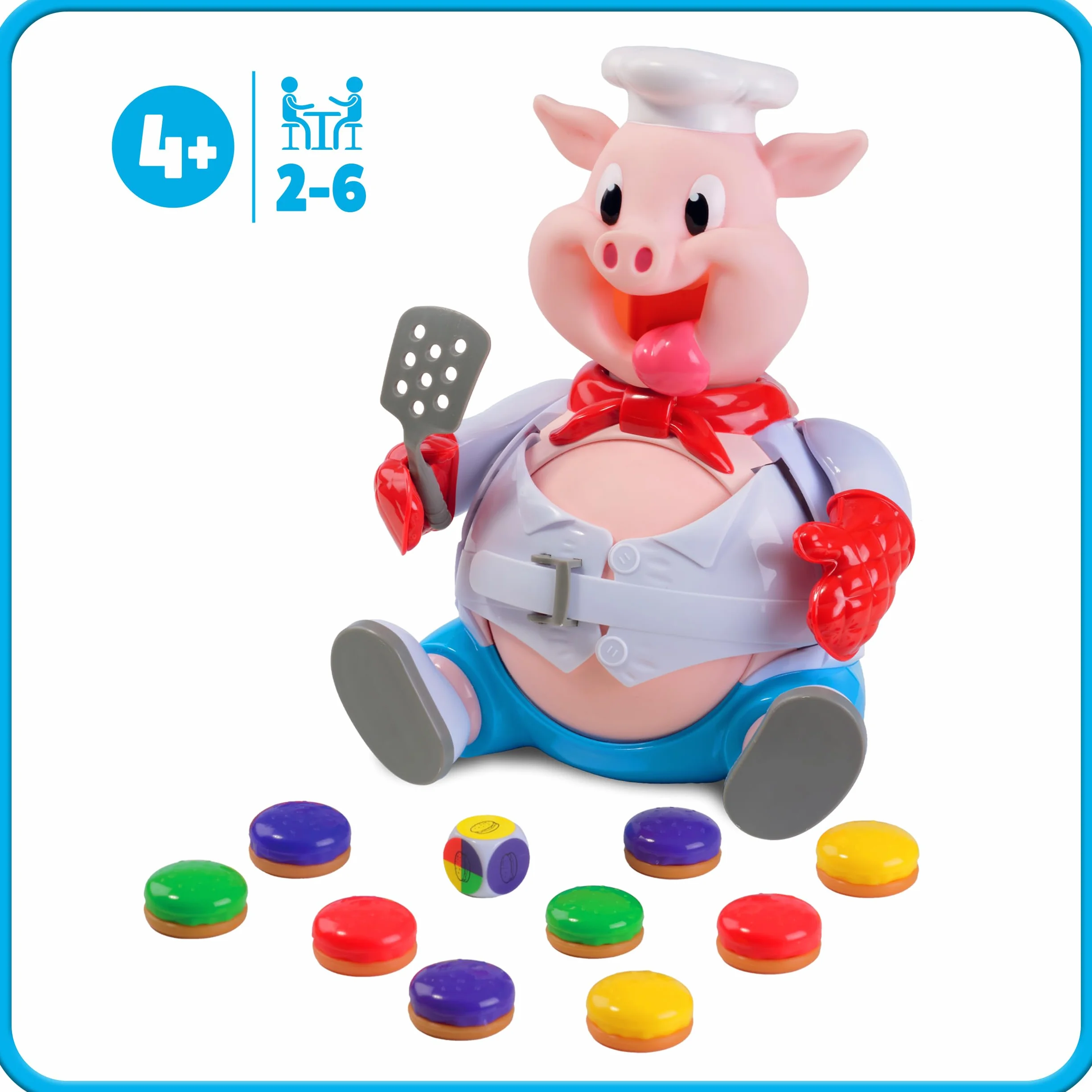Goliath CUISTO DINGO Jeu de Société Enfants 4 Ans Nourris le Cochon 2-4 Joueurs Français