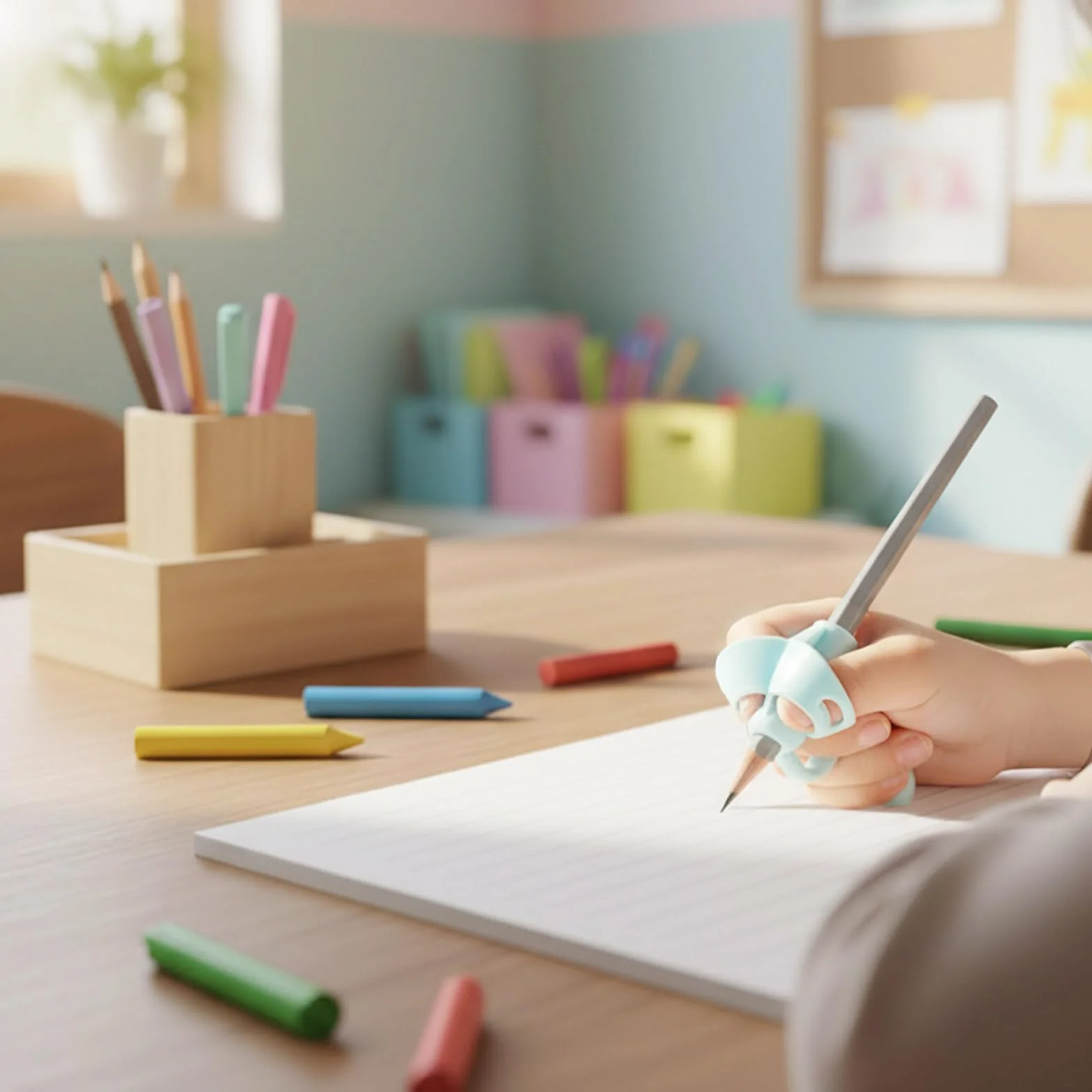 Guide Doigts Écriture Ergonomique Grip Crayon Caoutchouc Souple 5 Pièces