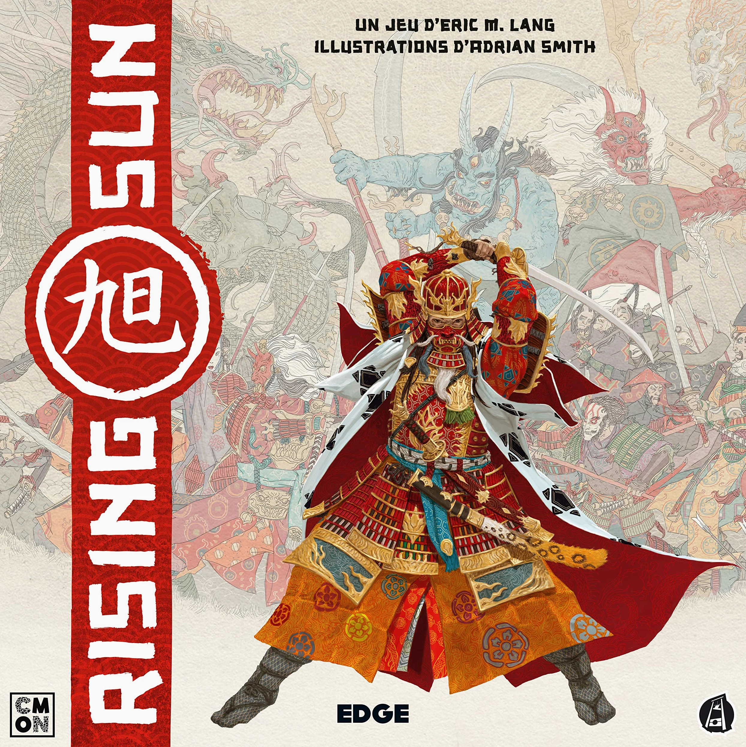 Edge | Rising Sun | Jeu de société | À partir de 14 ans | 3 à 5 joueurs | 90 à 120 minutes, Rouge et Or